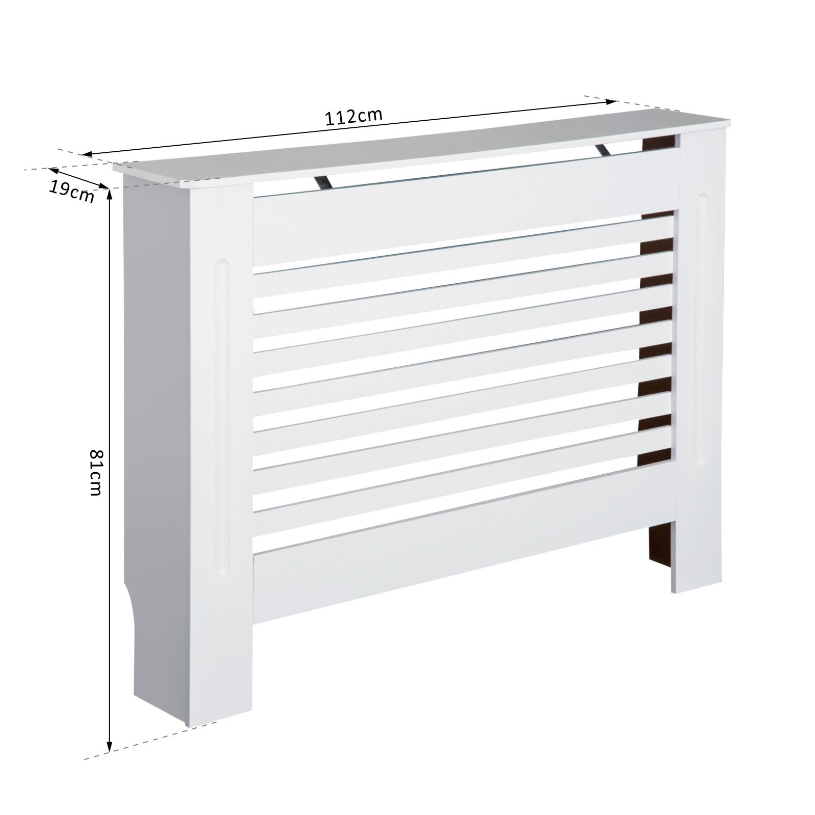 EasyComfort radiatorombouw hout wit 112 x 19 x 81 cm