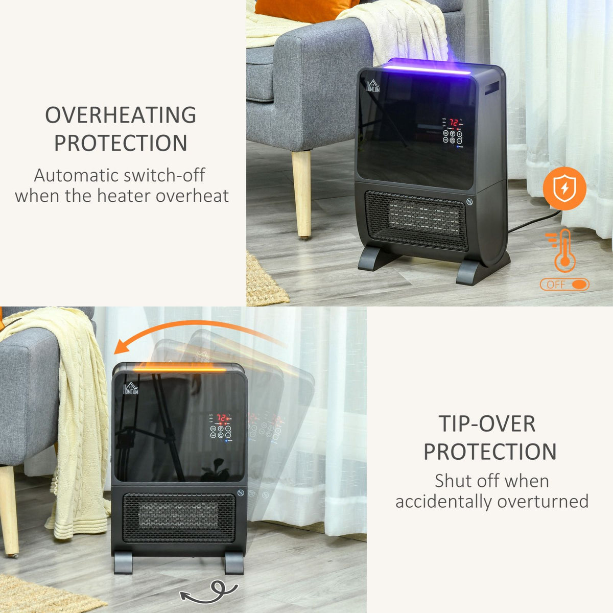 EasyComfort 2-in-1 elektrische kachel met luchtbevochtiger 2000W