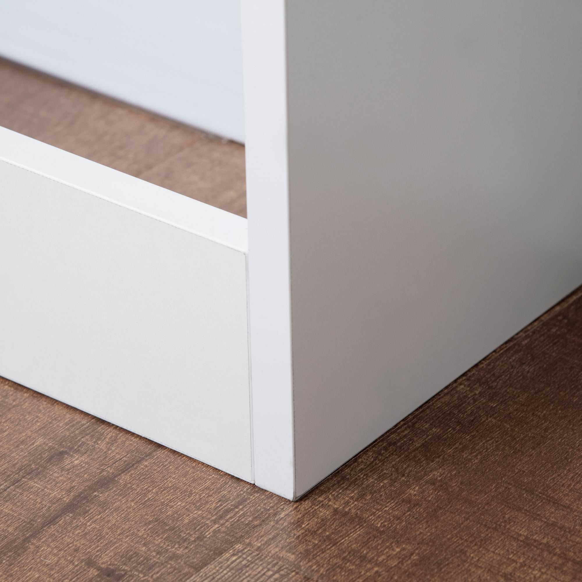 EASYCOMFORT Modern and Elegant Slatted Radiator Cover for the Home, in MDF and Steel, 120x18x84cm, White