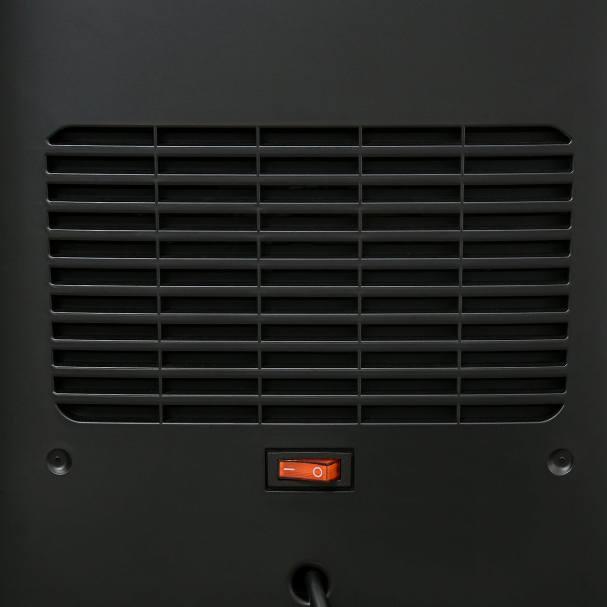 EasyComfort ventilatorkachel 1000/2000 W met vlameffect, zwart