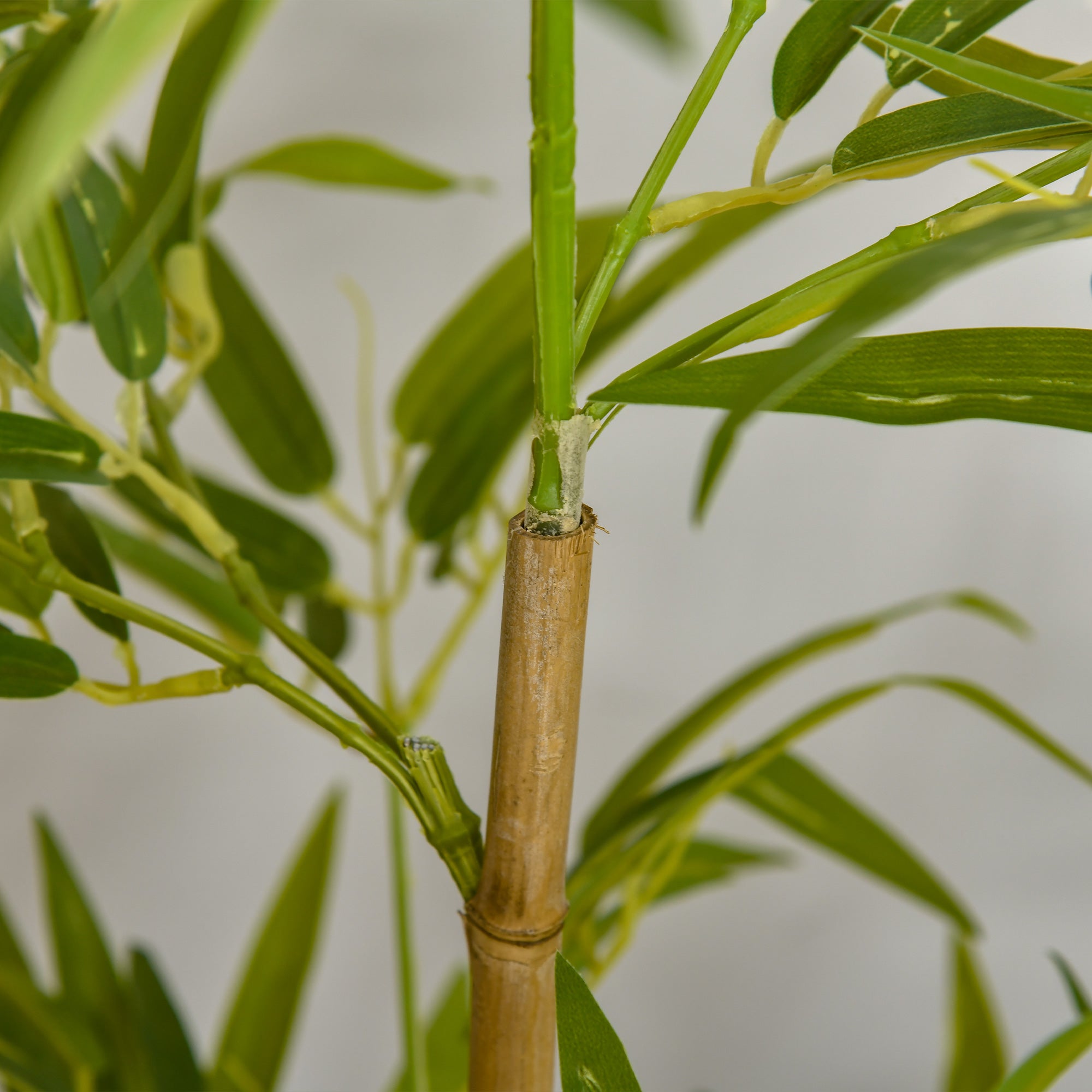 EASYCOMFORT Artificial Bamboo Plant 120cm High with Pot for Indoor and Outdoor, Green
