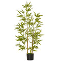 EASYCOMFORT Artificial Bamboo Plant 120cm High with Pot for Indoor and Outdoor, Green