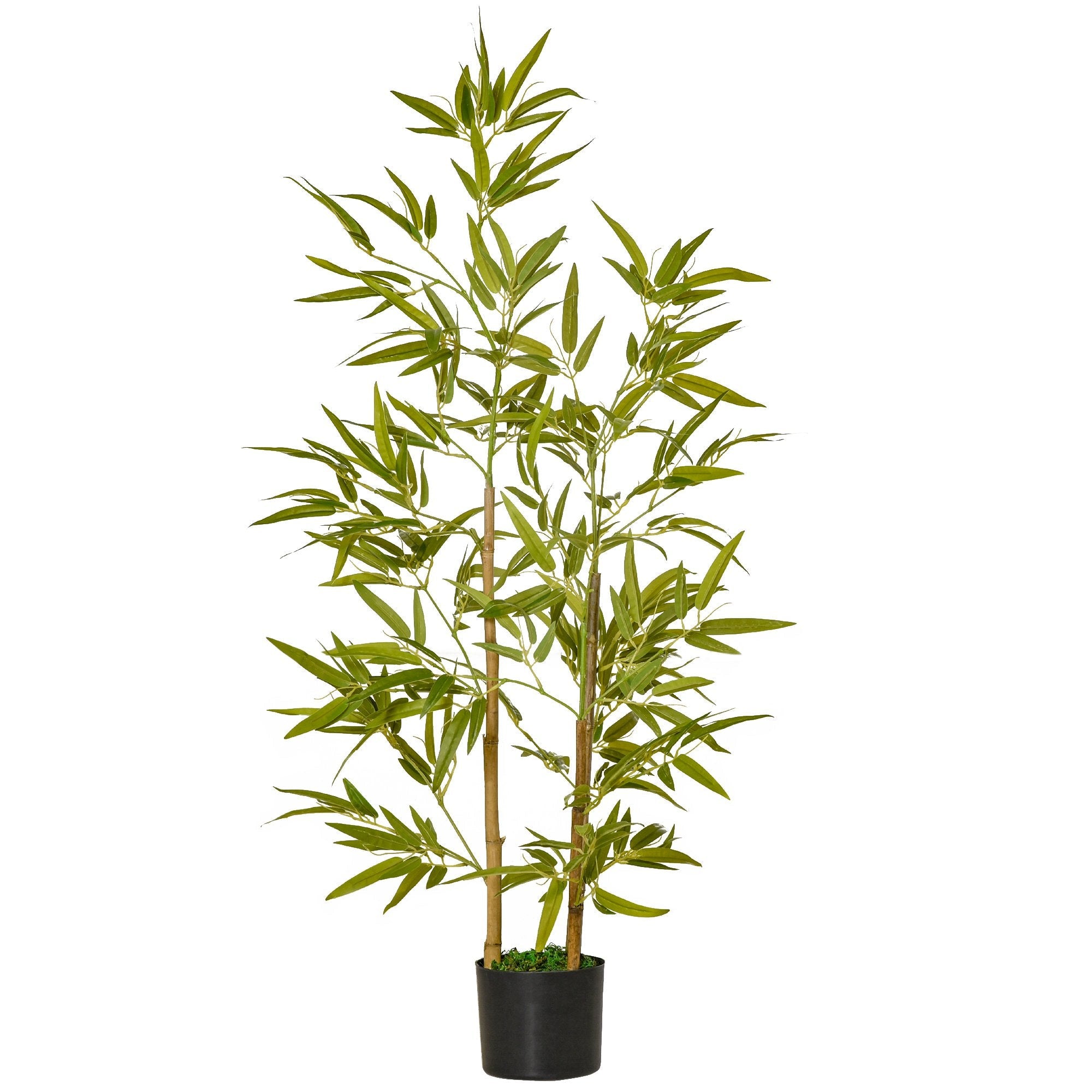 EASYCOMFORT Artificial Bamboo Plant 120cm High with Pot for Indoor and Outdoor, Green