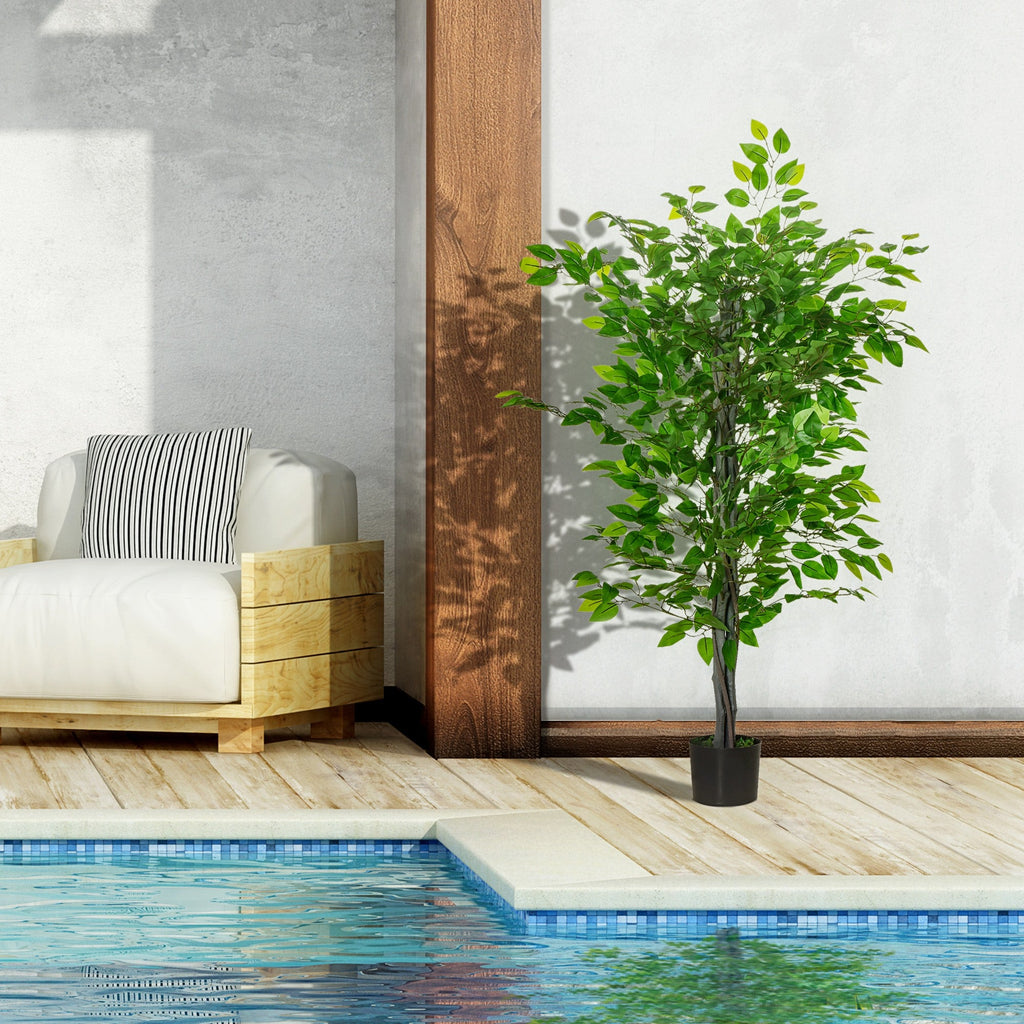 EASYCOMFORT Ficus kunstplant 135 cm met pot