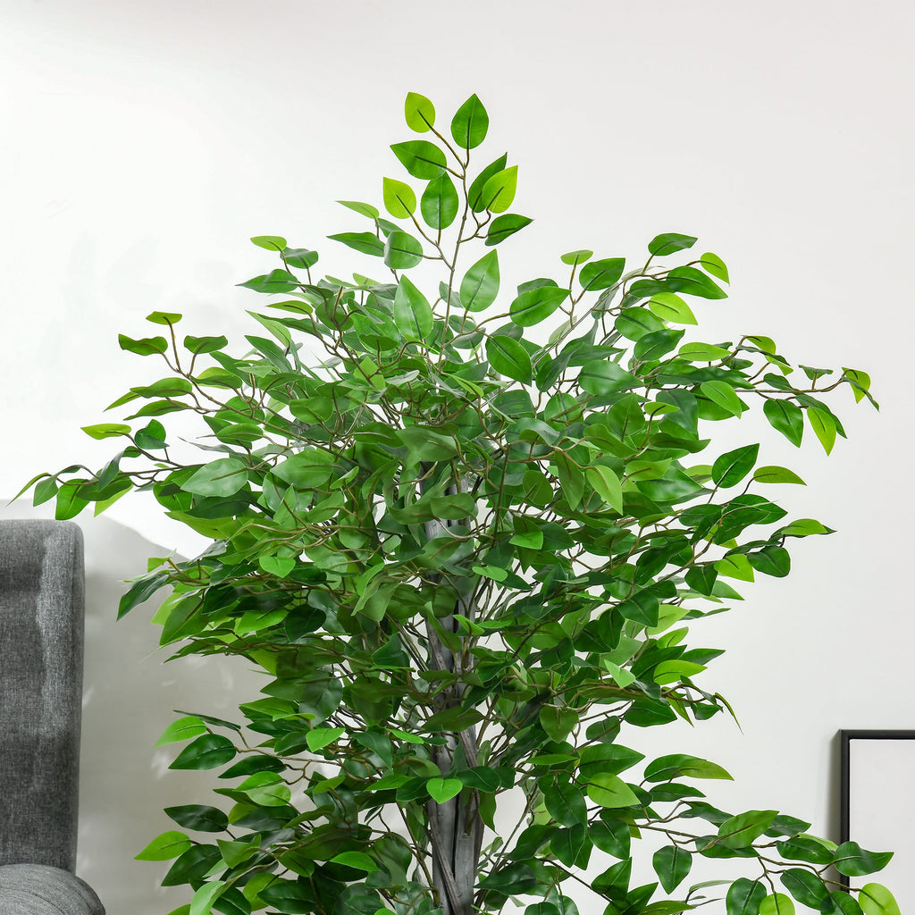 EASYCOMFORT Ficus kunstplant 135 cm met pot