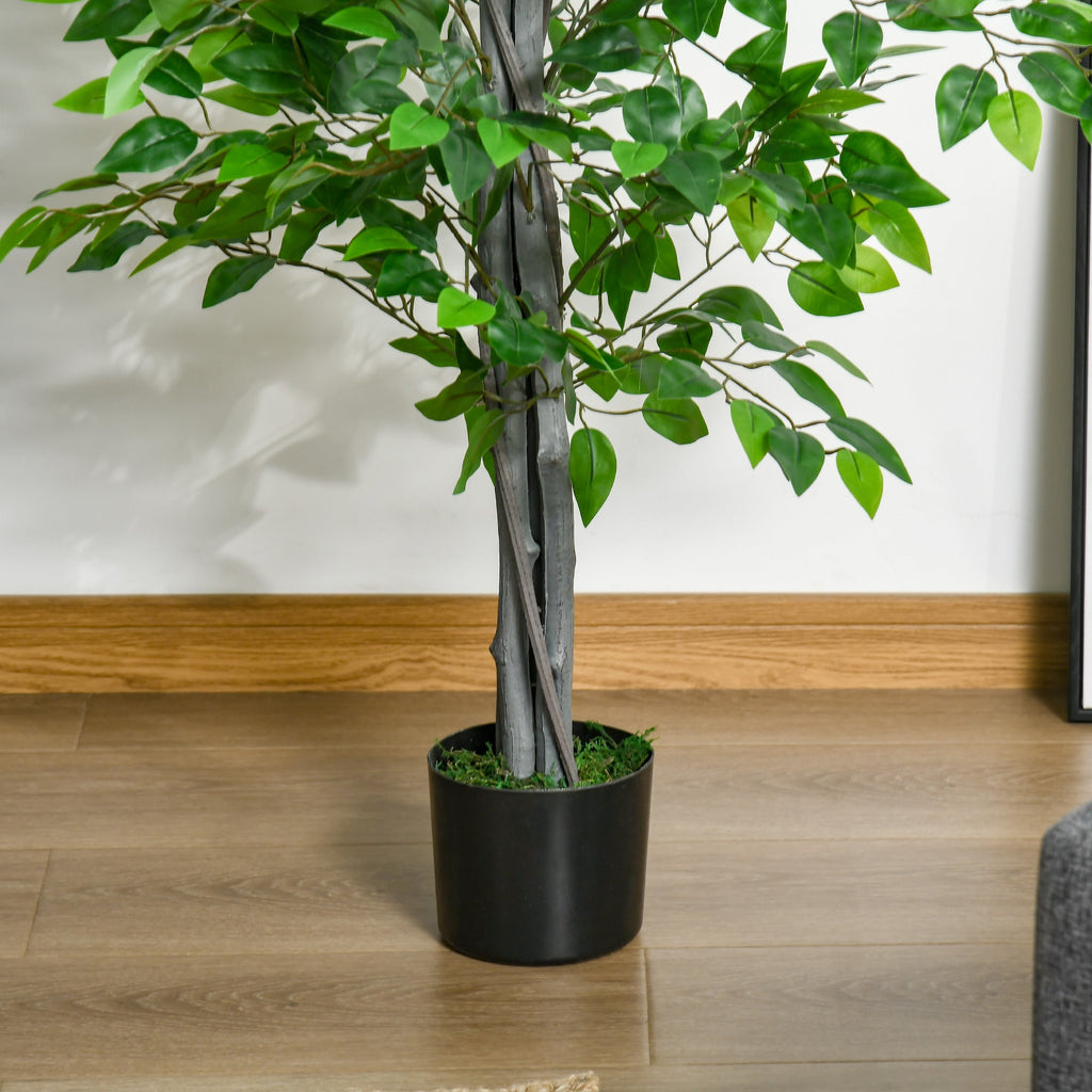 EASYCOMFORT Ficus kunstplant 135 cm met pot