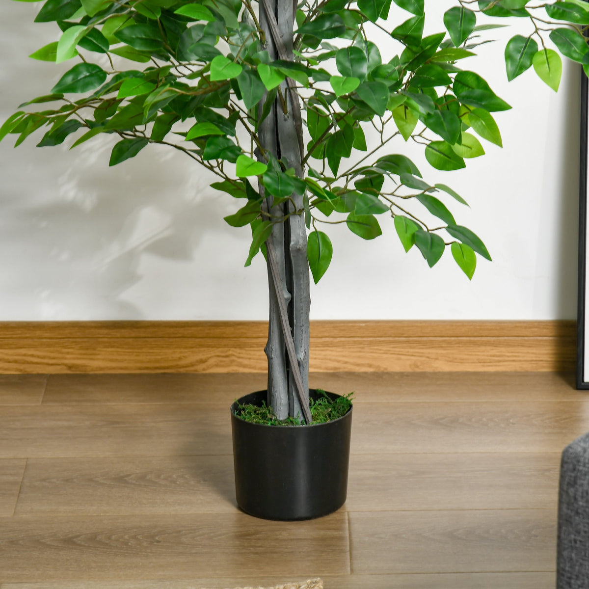 EASYCOMFORT Ficus kunstplant 135 cm met pot
