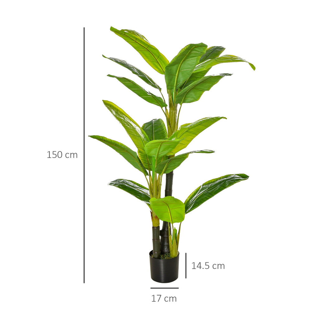 EasyComfort kunstbananenplant in pot 150 cm