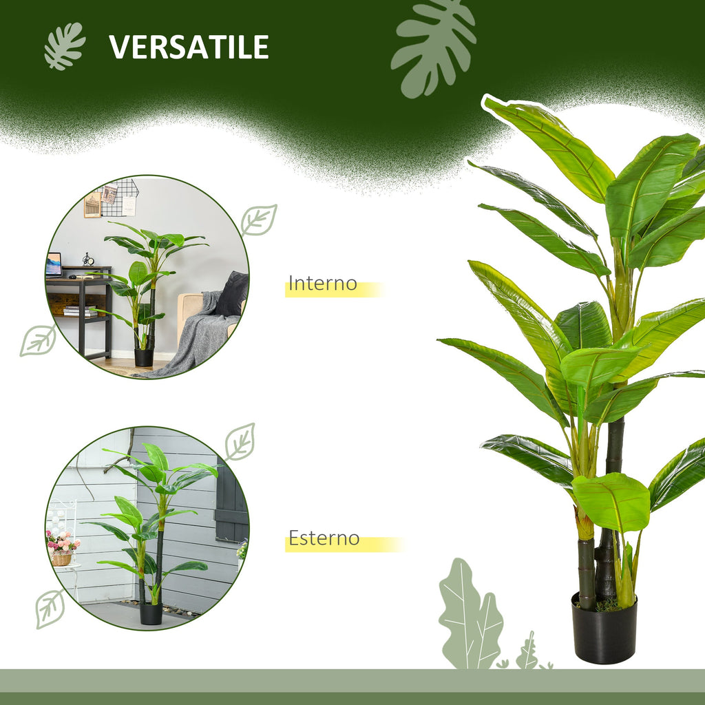 EasyComfort kunstbananenplant in pot 150 cm