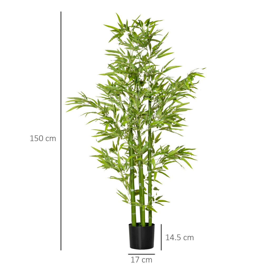 EASYCOMFORT Bamboo kunstplant 150 cm met pot