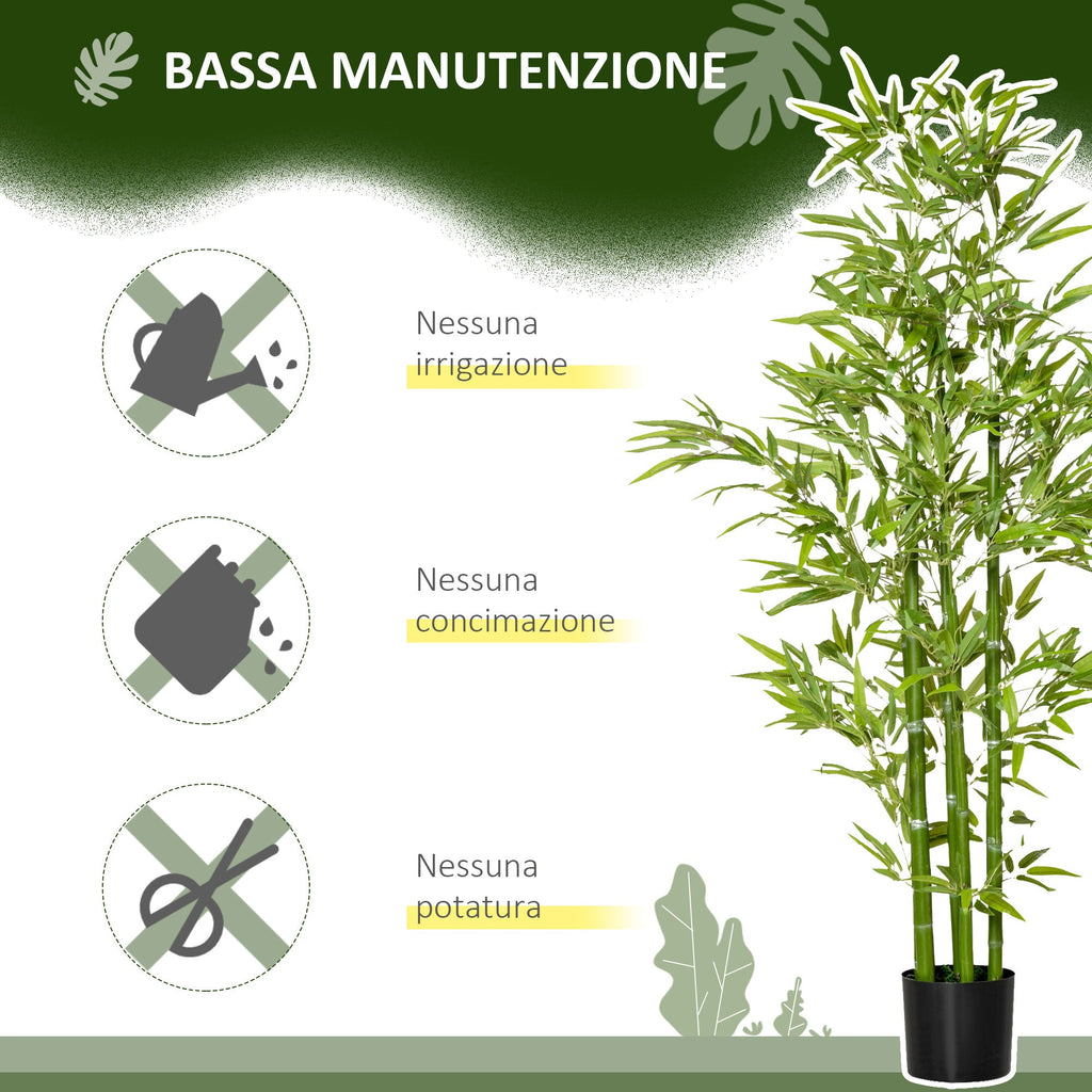 EASYCOMFORT Bamboo kunstplant 150 cm met pot