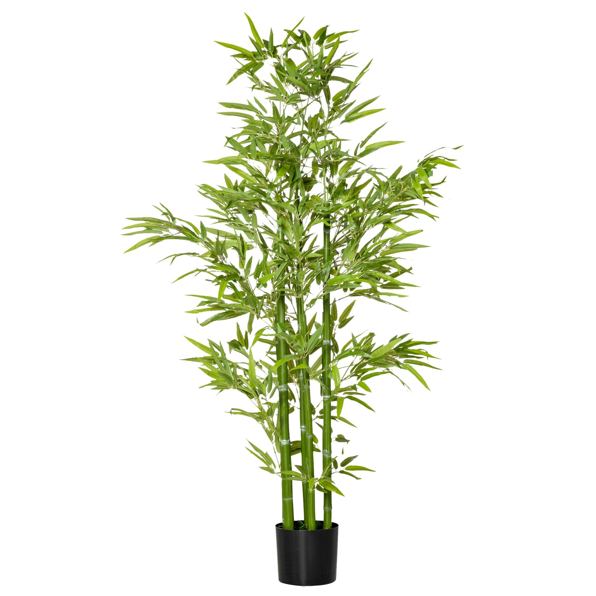 EASYCOMFORT Fake Bamboo Plant 150cm High with Pot Included for Indoor and Outdoor