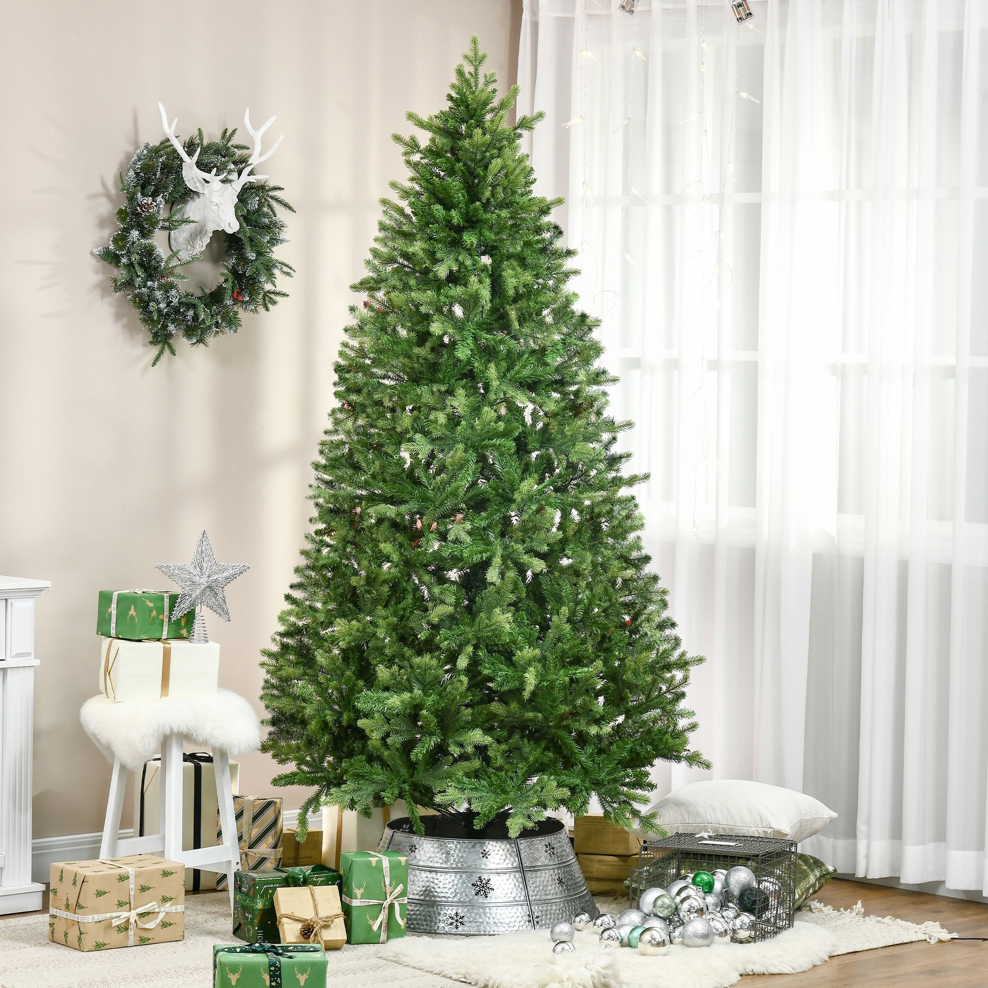 Easycomfort kerstboom voor binnen Ø124x228 cm - 2056 takken