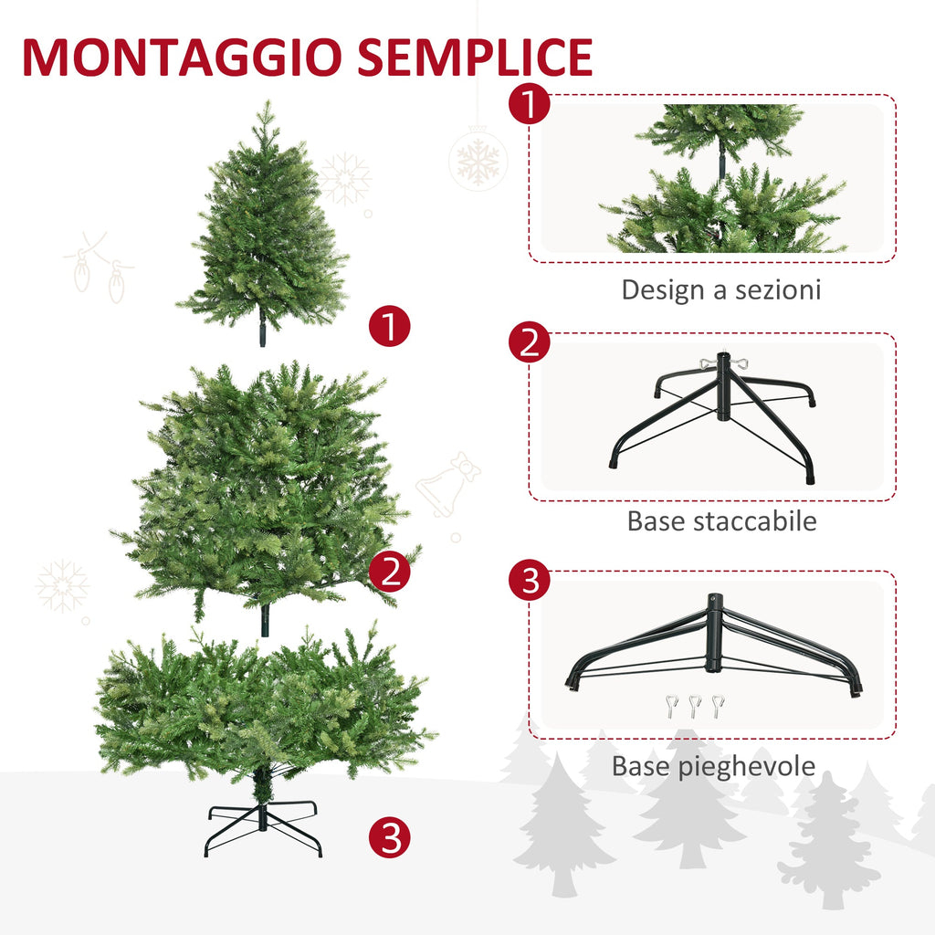 Easycomfort kerstboom voor binnen Ø124x228 cm - 2056 takken