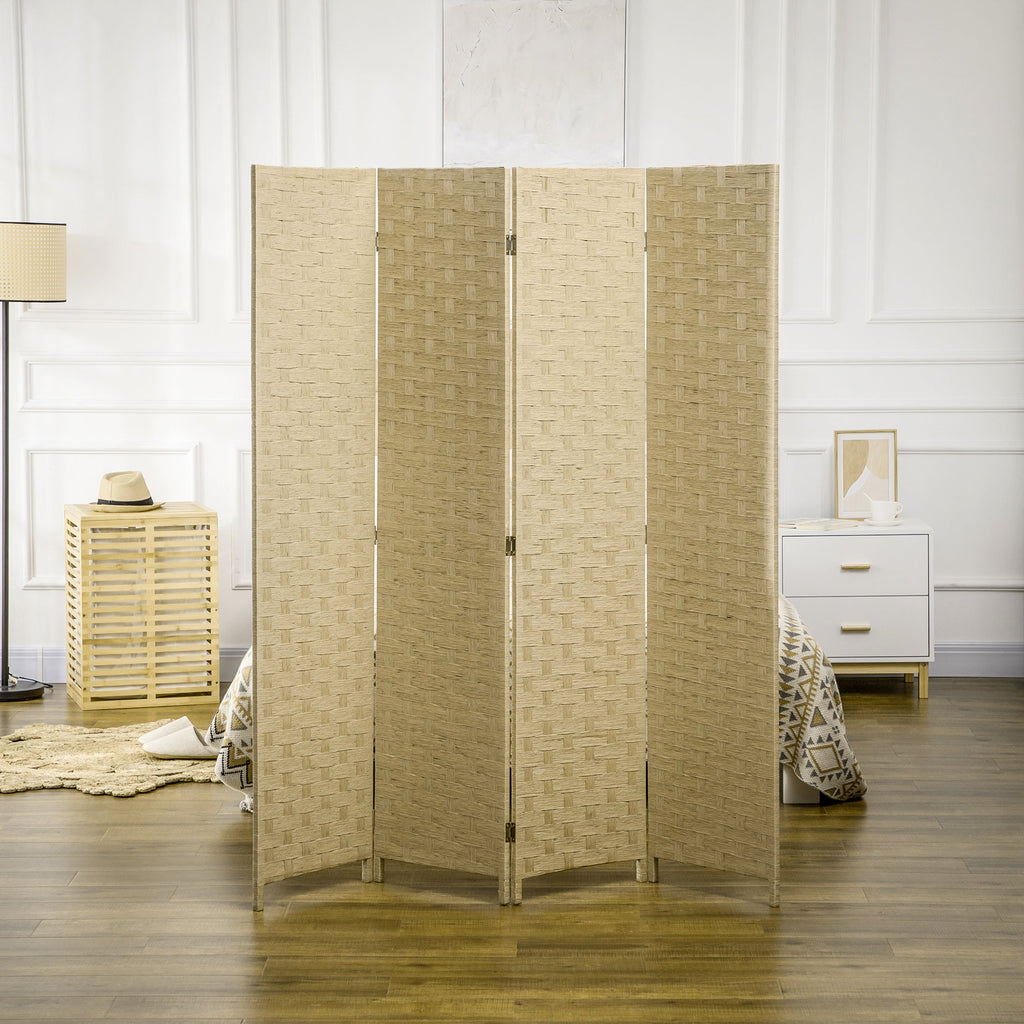 EasyComfort kamerscherm 4 panelen 169.5 cm, bruin