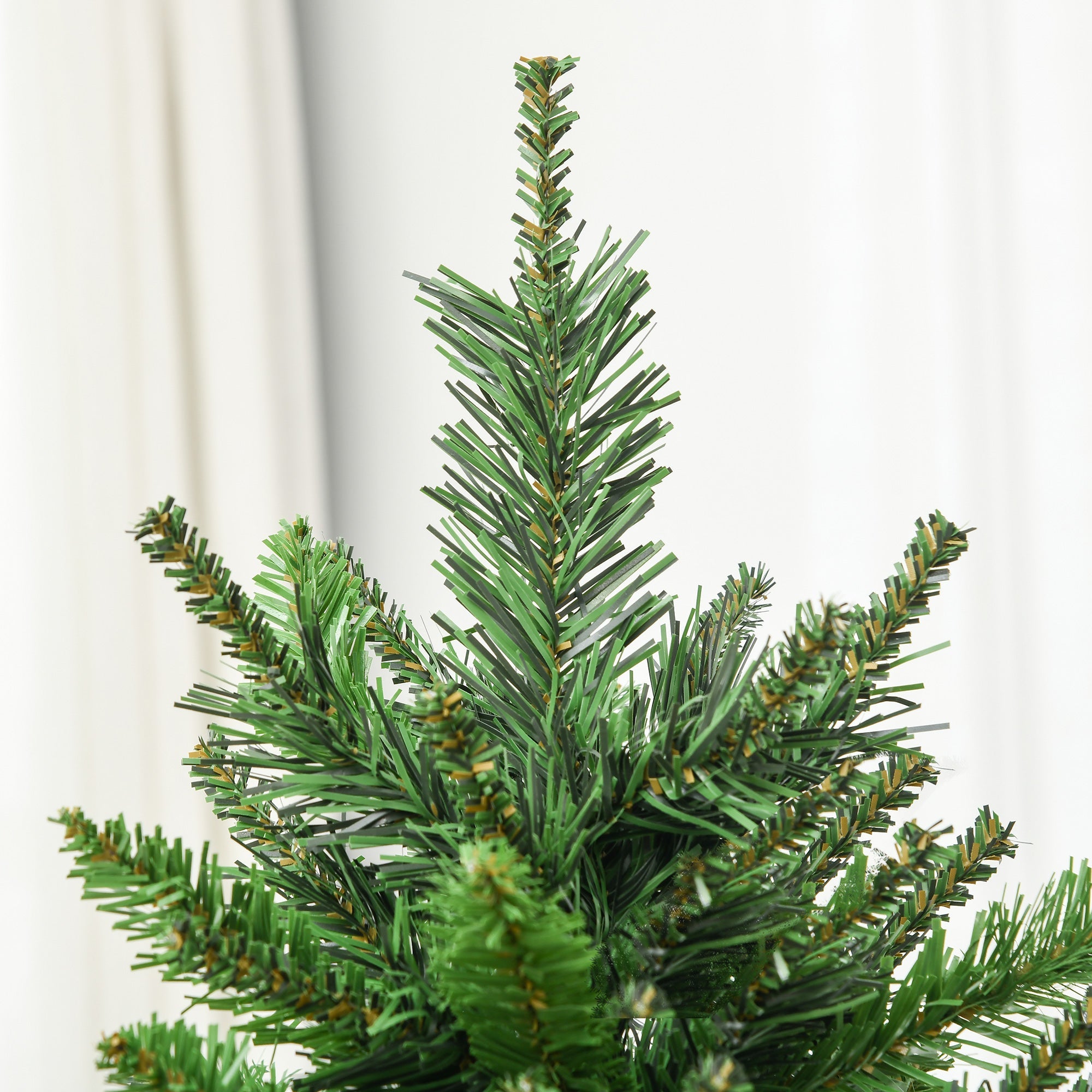 Easycomfort Albero di Natale Artificiale 180cm with 786 Rami, 2 Sezioni e Base in Metallo, Verde