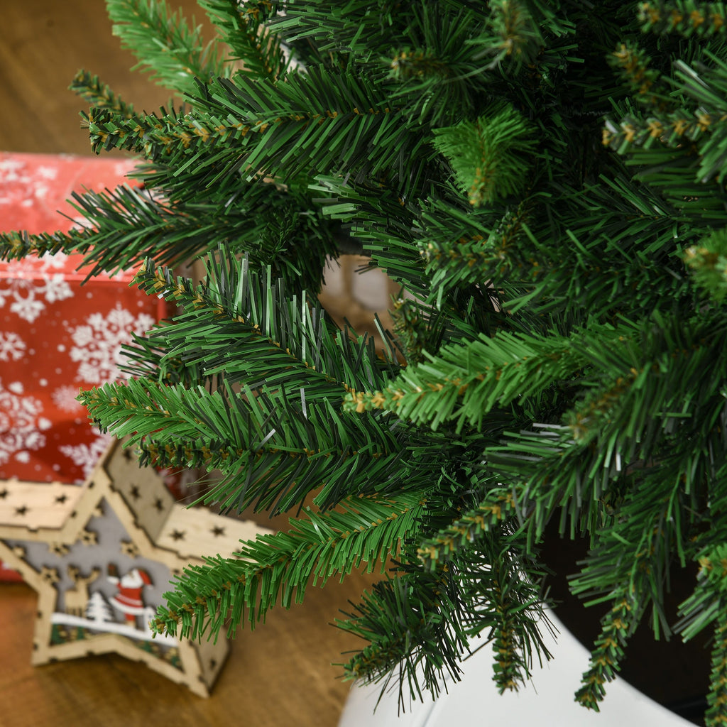 Easycomfort Albero di Natale Artificiale 180cm with 786 Rami, 2 Sezioni e Base in Metallo, Verde