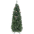 Easycomfort Albero di Natale Artificiale da 180cm with Pigne, 618 Rami e Base in Metallo, Verde