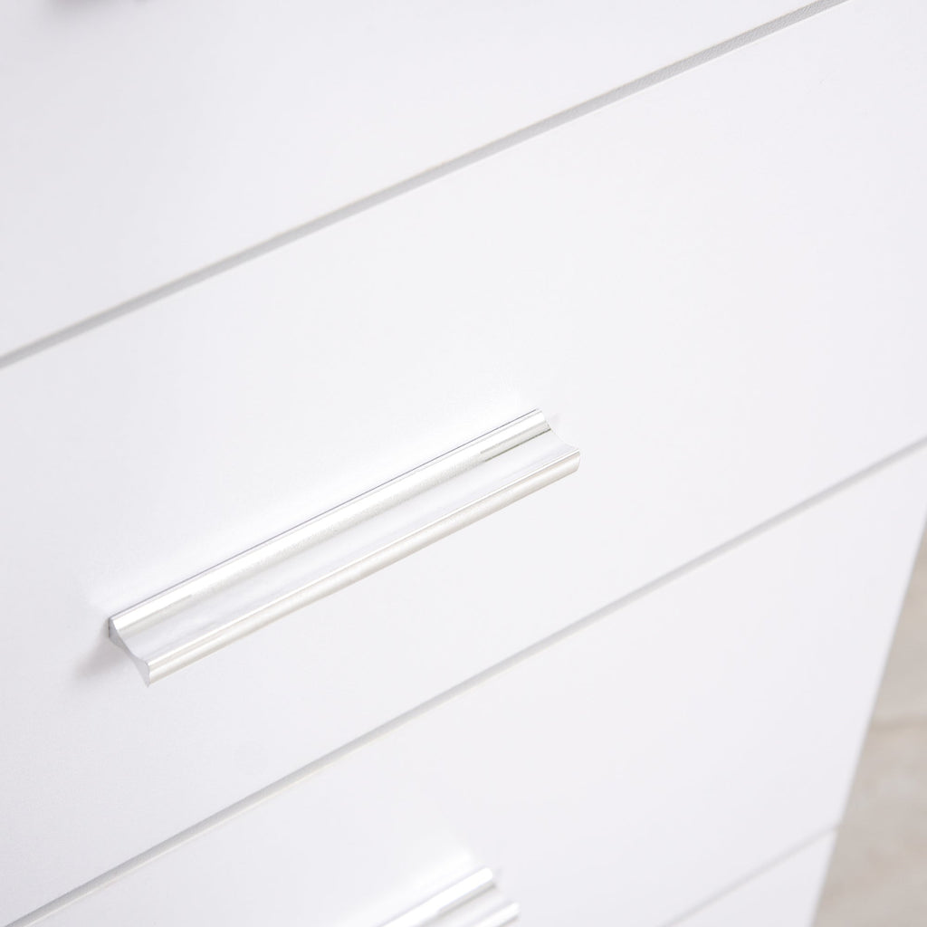 Easycomfort Mobile with Cassetti Cassettiera in Legno per Camera, Cucina, Bagno 90×35×73cm Bianca
