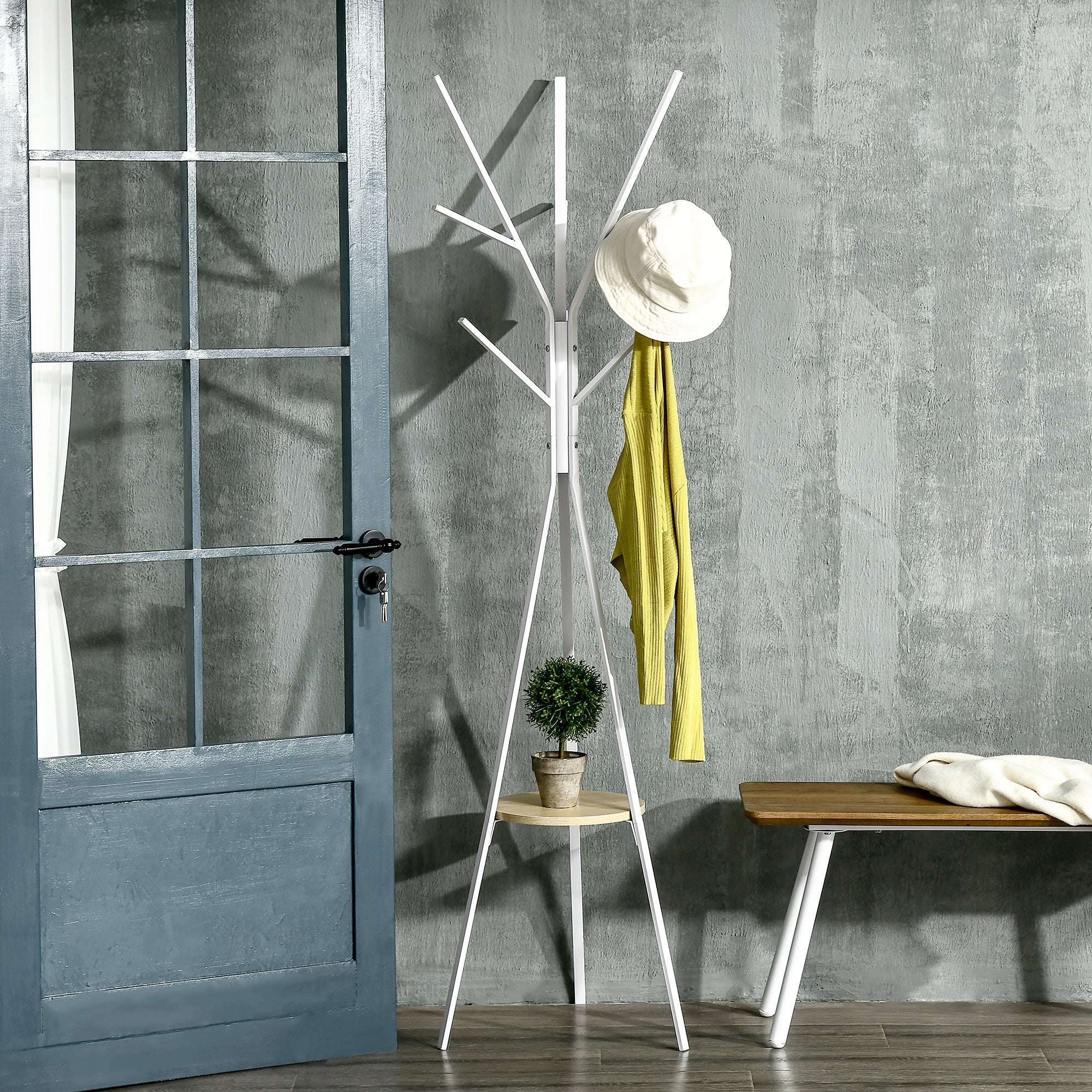 EasyComfort staande kapstok 45x45x180 cm