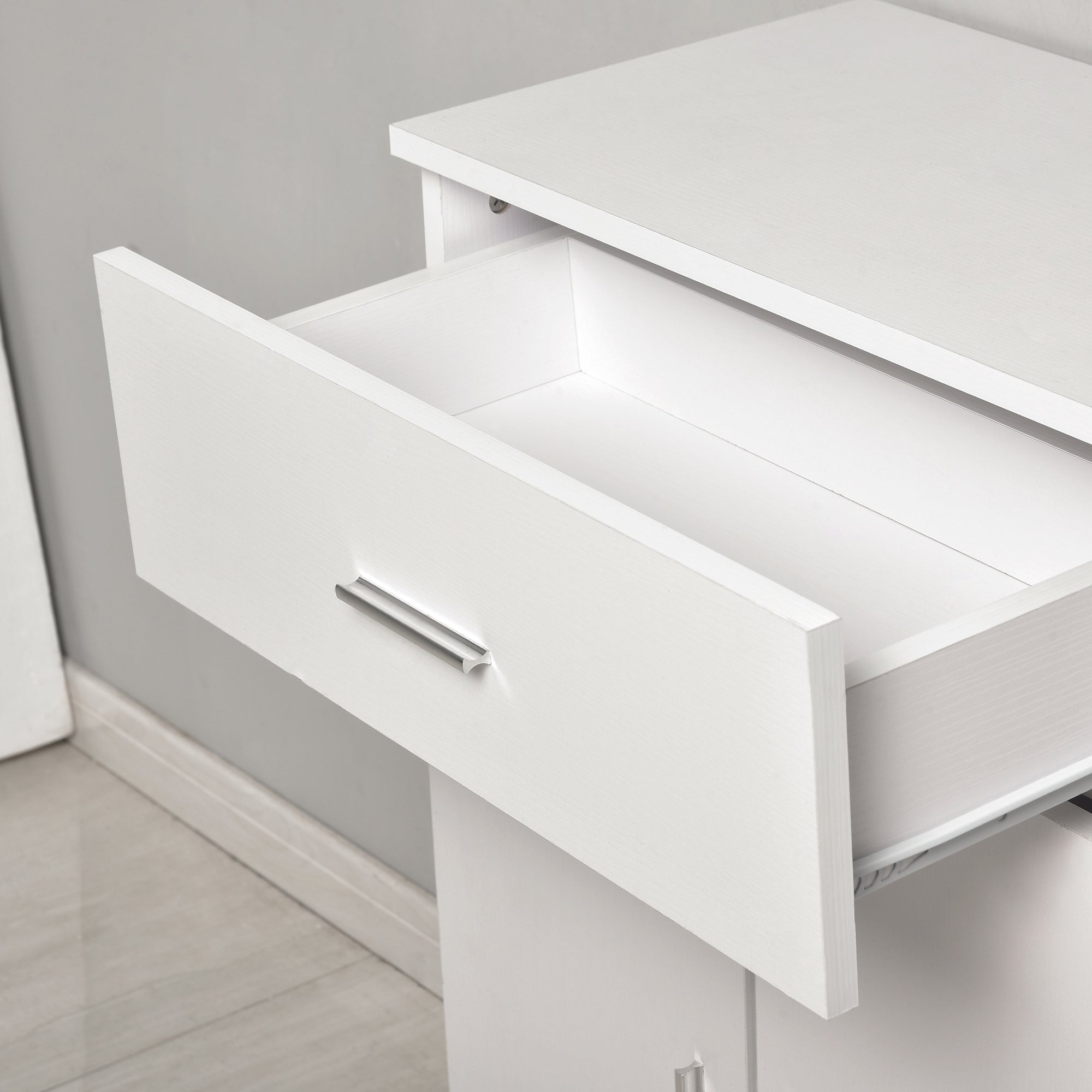 Easycomfort Scarpiera with Appendiabiti a Combinazione per Ingresso e Camera da Letto Legno 100x32x187cm white