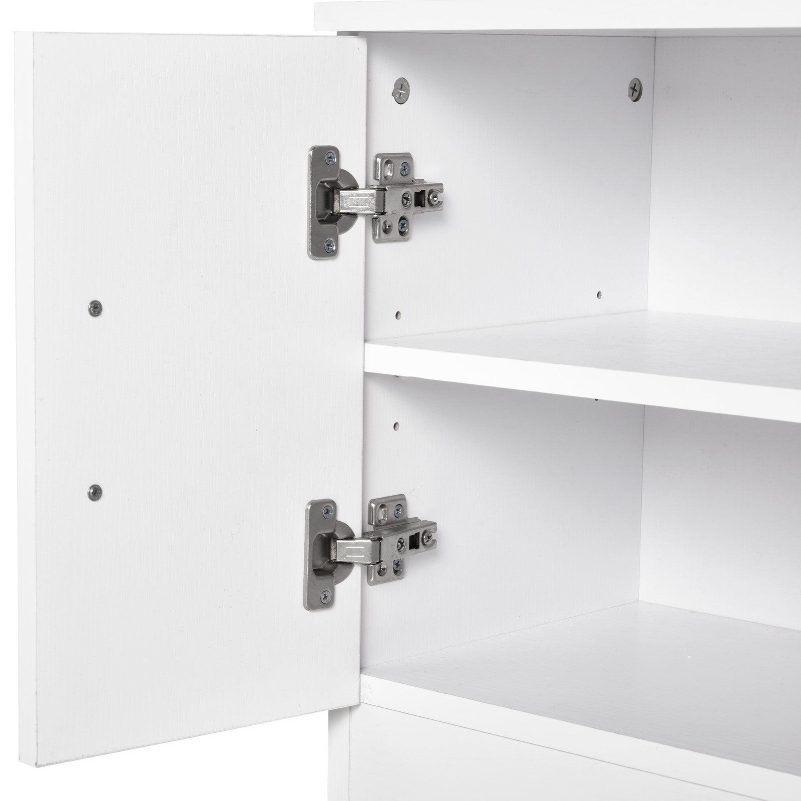 Easycomfort Scarpiera with Appendiabiti a Combinazione per Ingresso e Camera da Letto Legno 100x32x187cm white