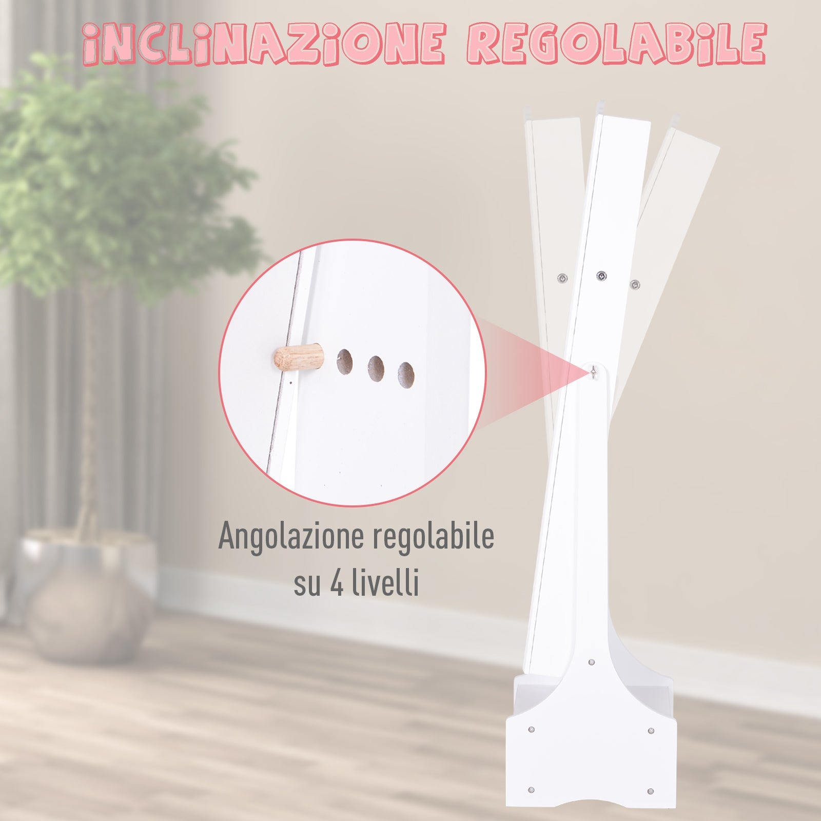 Easycomfort LED Portagioie Armadio per Gioielli with Specchio with Base a Cassettiera cassetto Organizzatore Gioielli e Accessori 45x36x150 cm