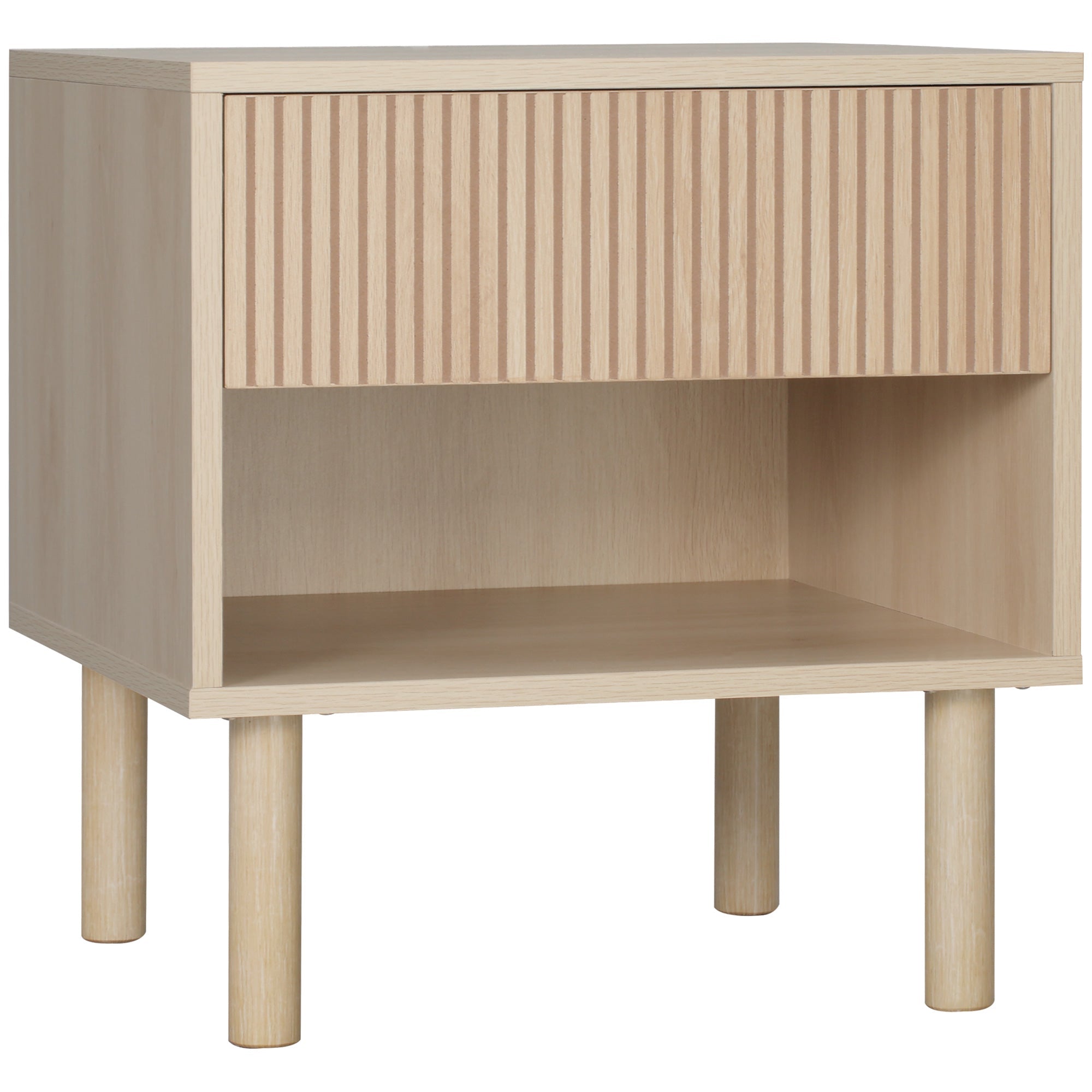 EasyComfort nachtkastje met lade en open vak 47x47x50 cm