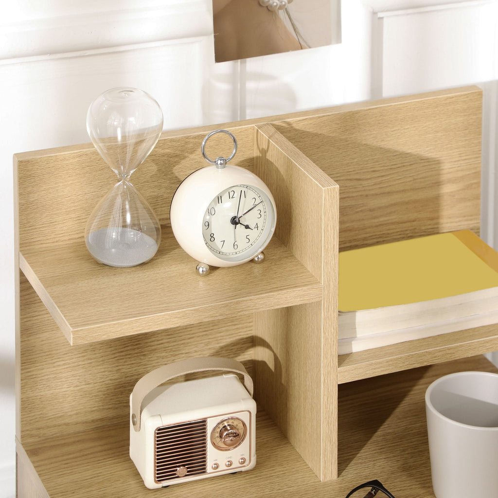 EasyComfort nachtkastje met 2 open schappen en lade 45x35x73 cm
