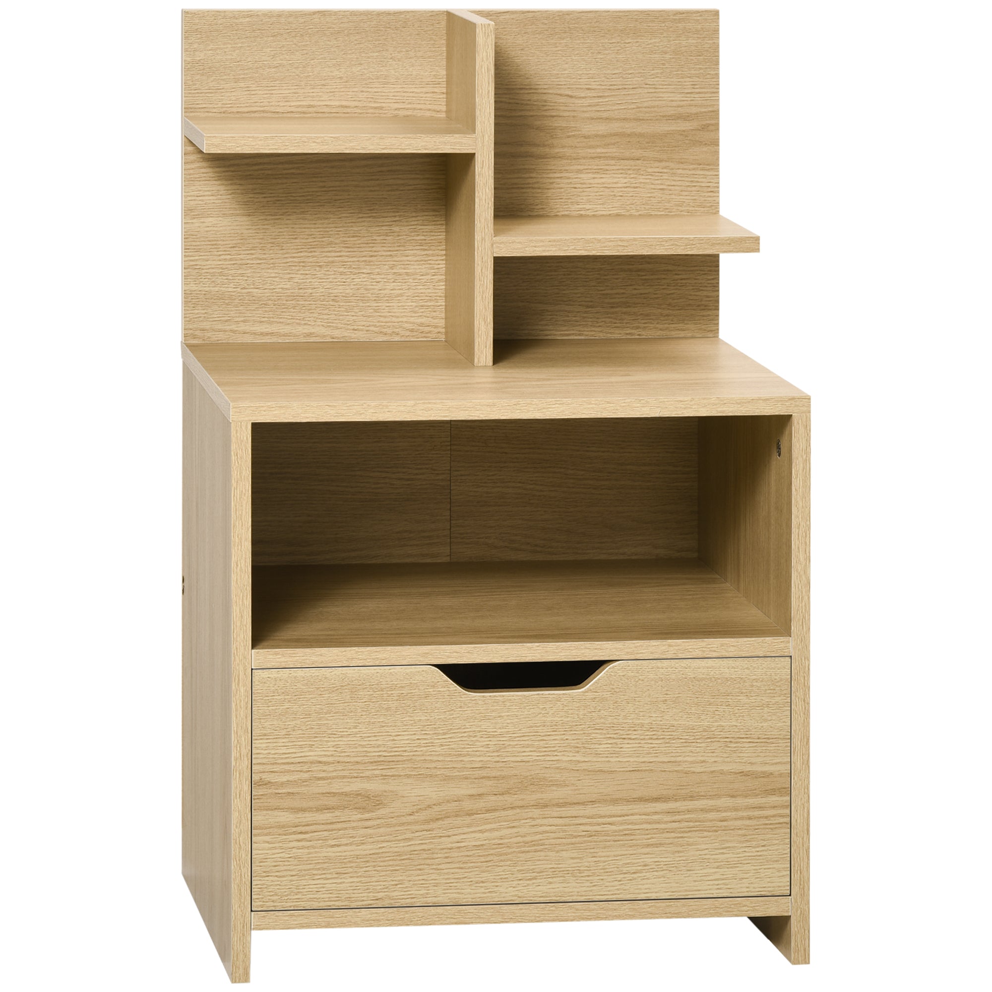 EasyComfort nachtkastje met 2 open schappen en lade
