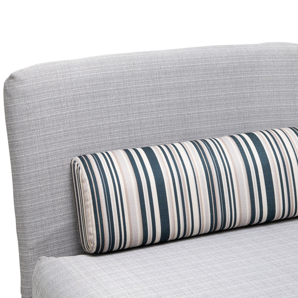 EasyComfort slaapfauteuil met kussen 75 x 70 x 75 cm grijs