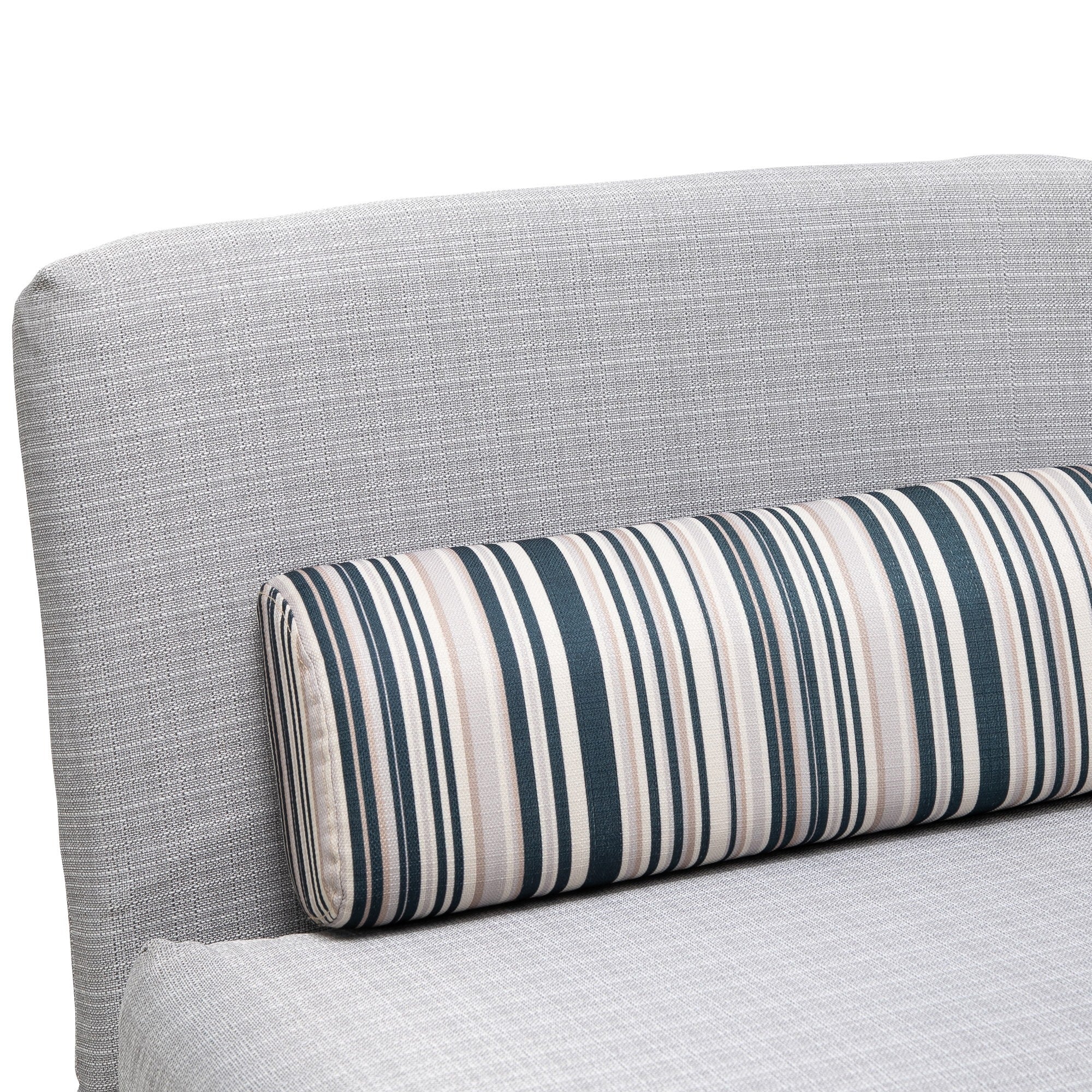 EasyComfort slaapfauteuil met kussen 75 x 70 x 75 cm grijs