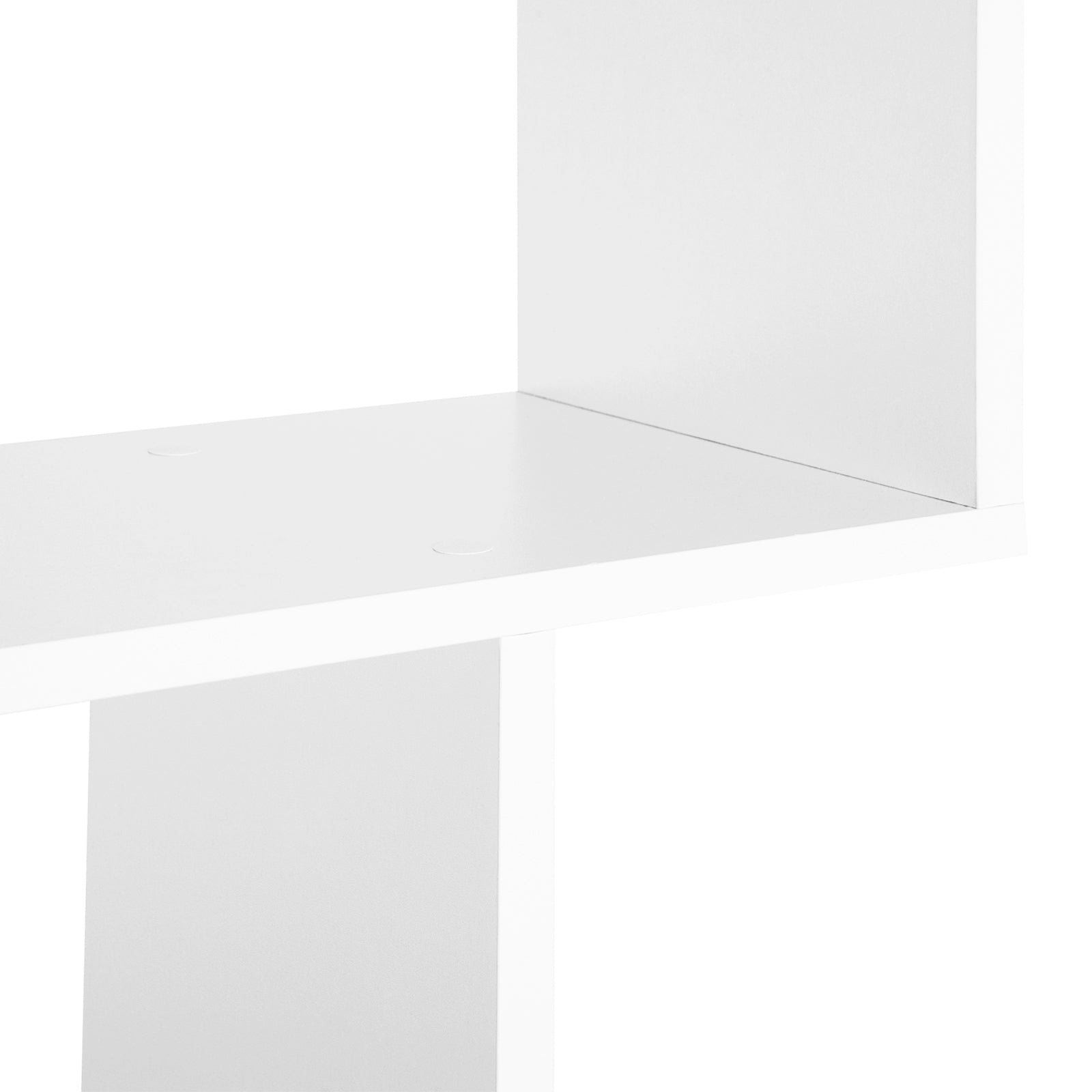 Easycomfort Scaffale Alto with 6 Ripiani, Libreria Scaffalatura in Legno Design Moderno, white 80 × 23 × 192cm