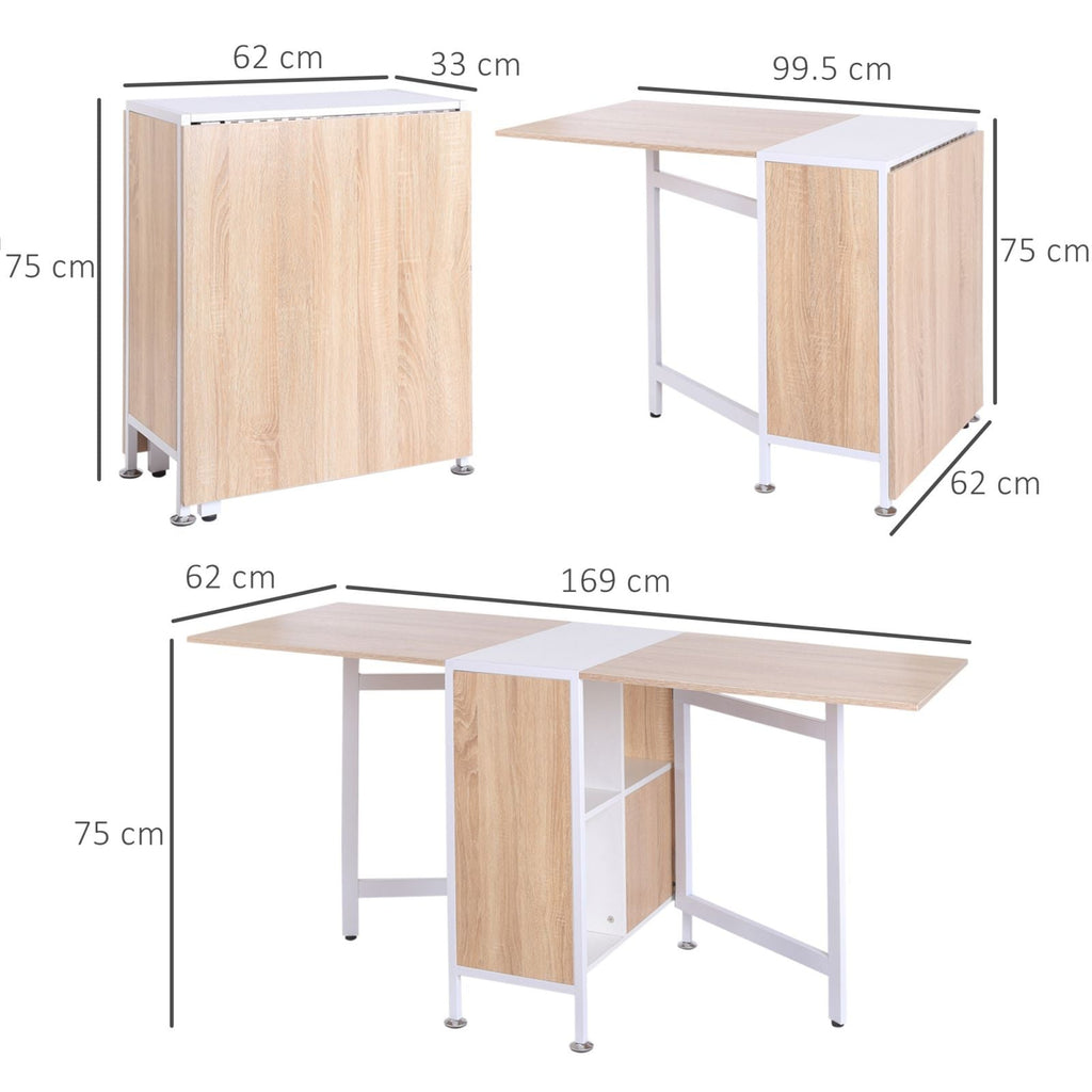 EasyComfort opklapbare tafel met 4 opbergvakken