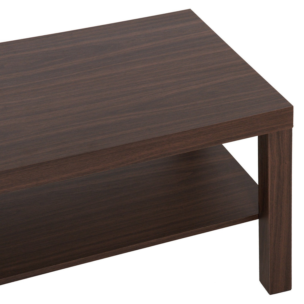 Easycomfort Tavolino da Salotto Rettangolare Classico with Ripiano Portaoggetti in Legno 90×45×44.5cm