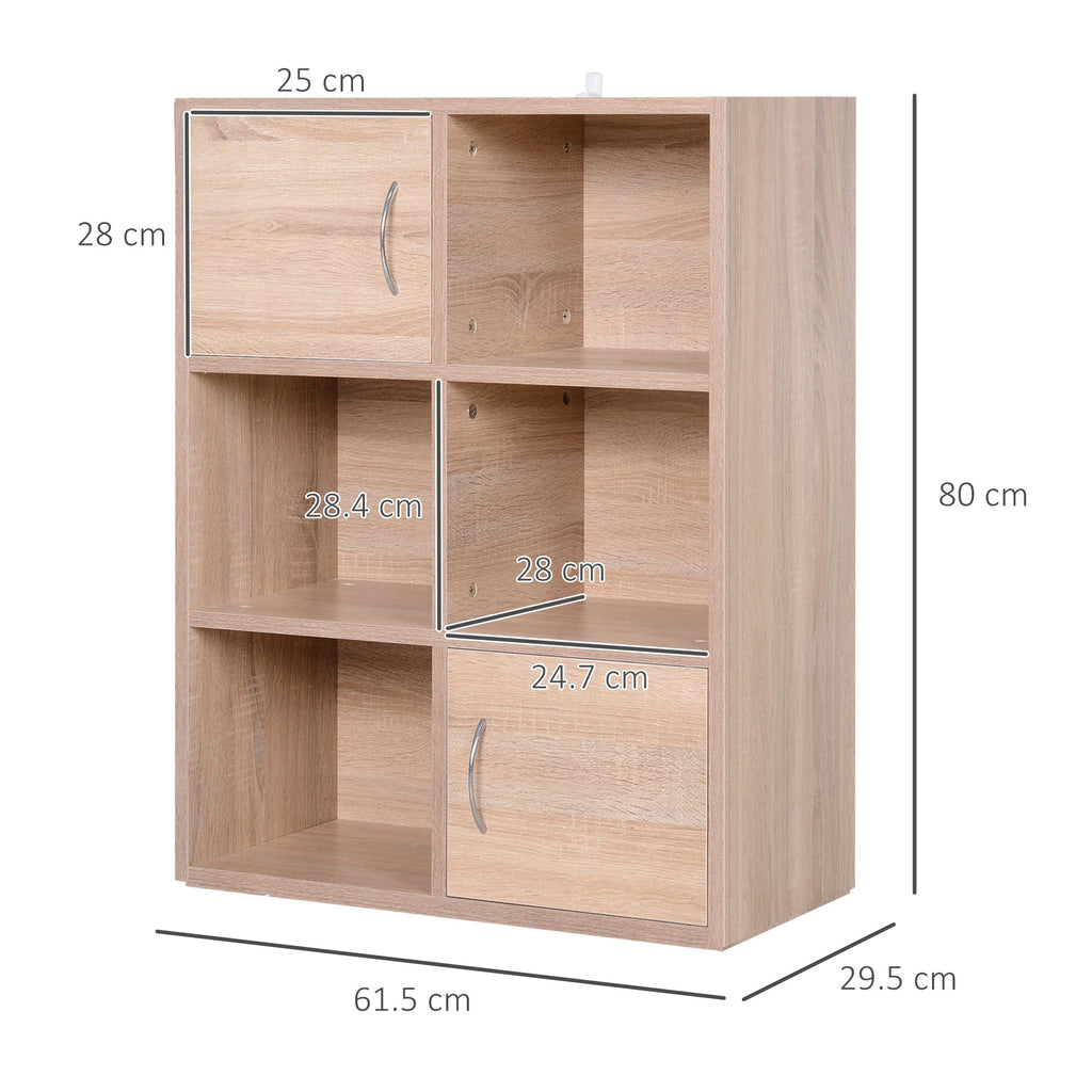 EasyComfort Boekenkast 6 vakken 61,5x29,5x80 cm