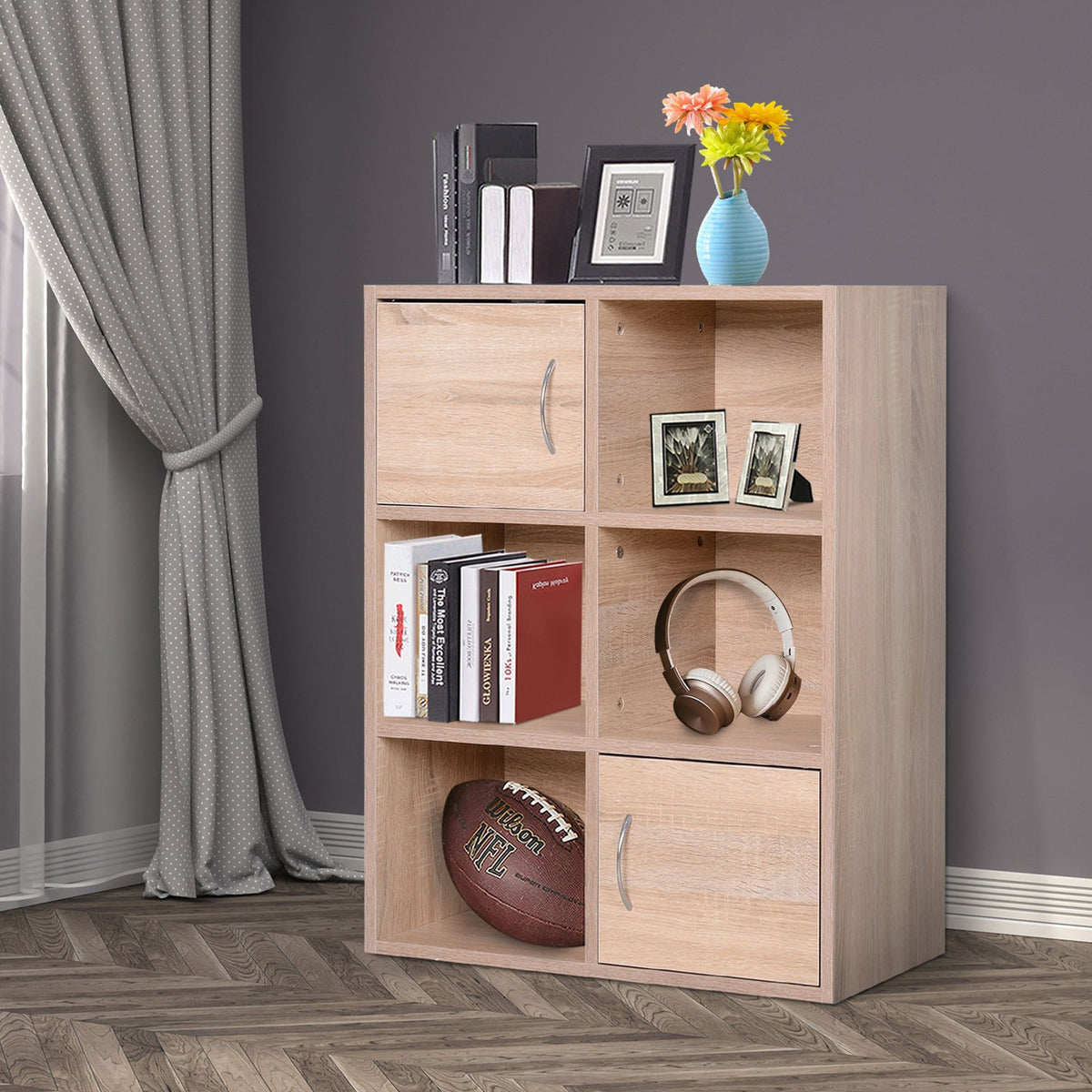 EasyComfort Boekenkast 6 vakken 61,5x29,5x80 cm