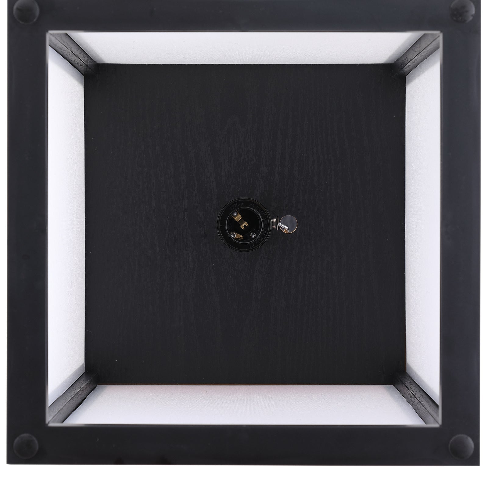 Easycomfort Lampada da Terra Moderna, Lampadina Illuminazione Interna Salvaspazio with Ripiani da Soggiorno Cotone, MDF 26 x 26 x 160 cm black e white