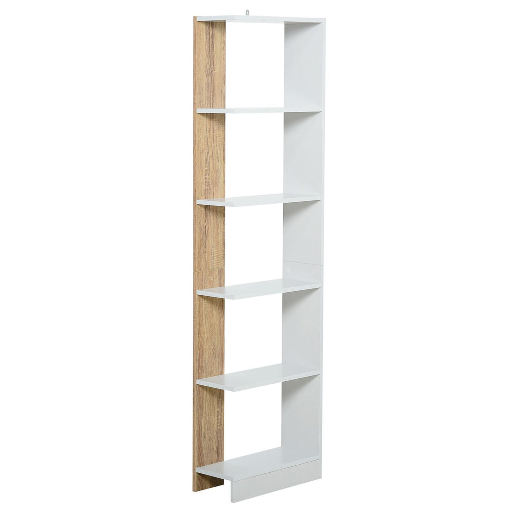 EasyComfort boekenkast 5 planken eiken/wit