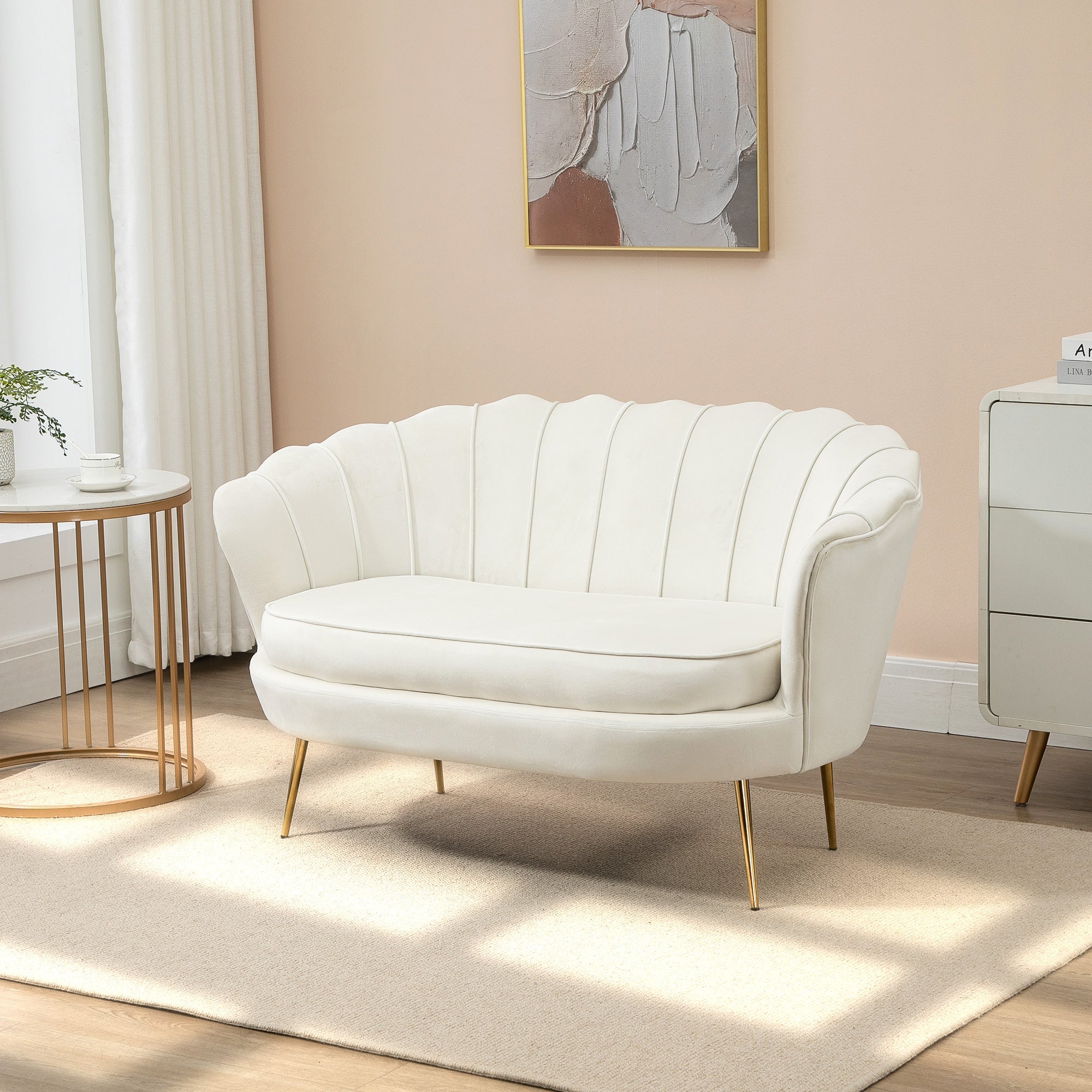 EasyComfort Vintage 2-zits bank velours 130x77x77 cm