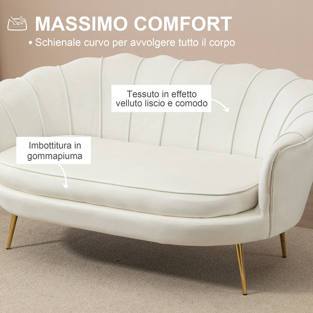 EasyComfort Vintage 2-zits bank velours 130x77x77 cm