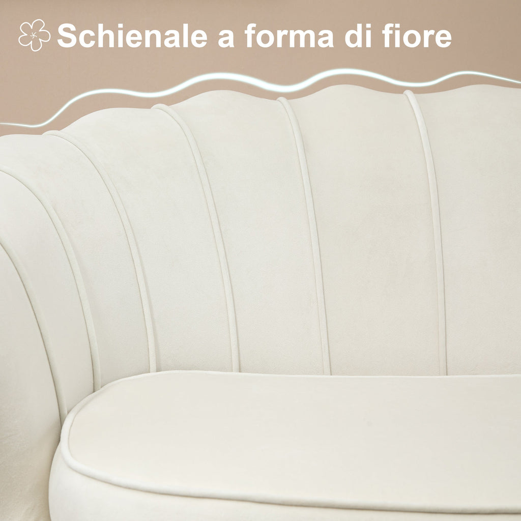 EasyComfort Vintage 2-zits bank velours 130x77x77 cm