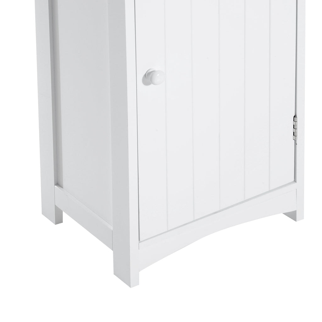 Easycomfort Mobiletto a Colonna Bagno Salvaspazio in MDF white, Armadietto Bagno Multifunzione per Camera with 3 Ripiani 34x24x170cm