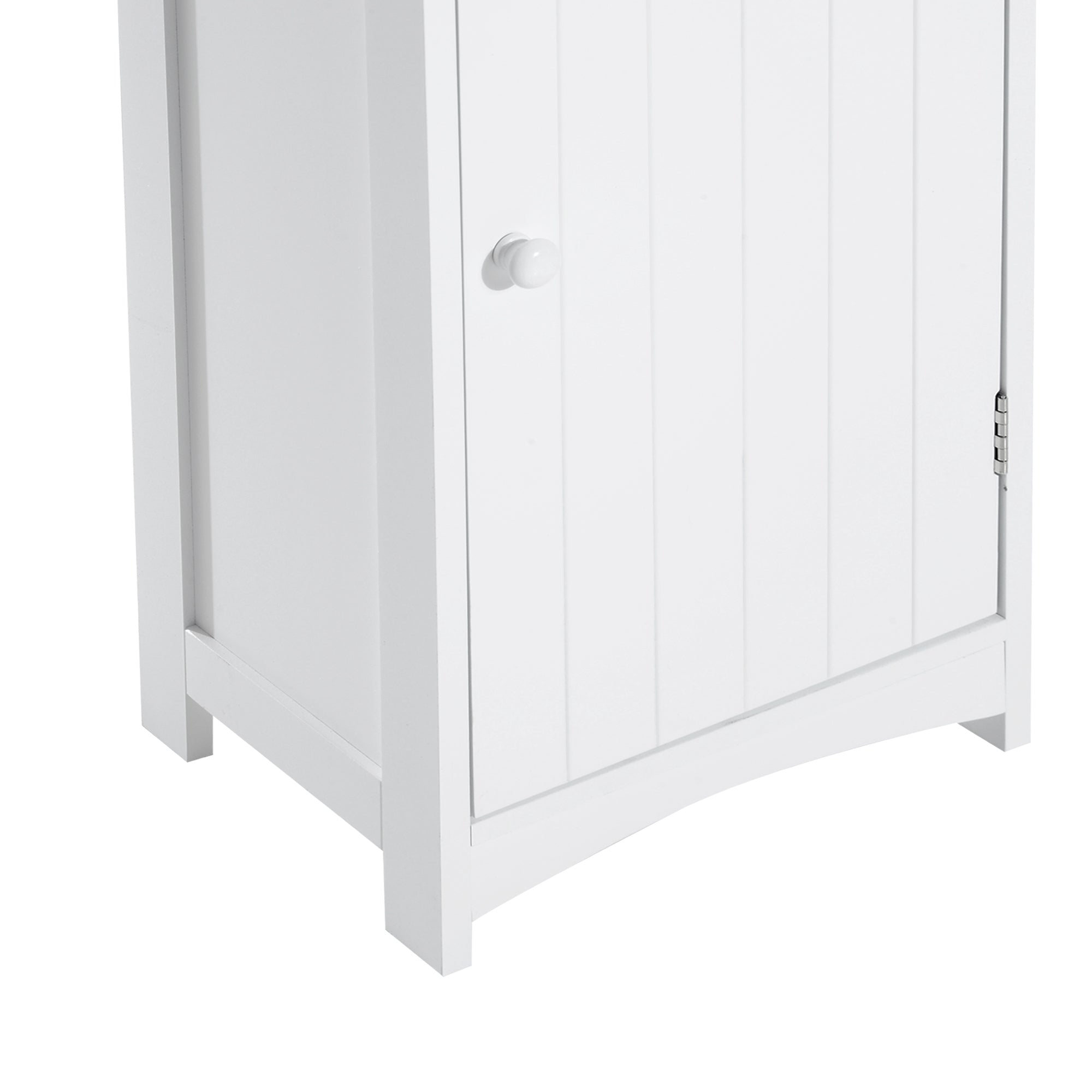 Easycomfort Mobiletto a Colonna Bagno Salvaspazio in MDF white, Armadietto Bagno Multifunzione per Camera with 3 Ripiani 34x24x170cm