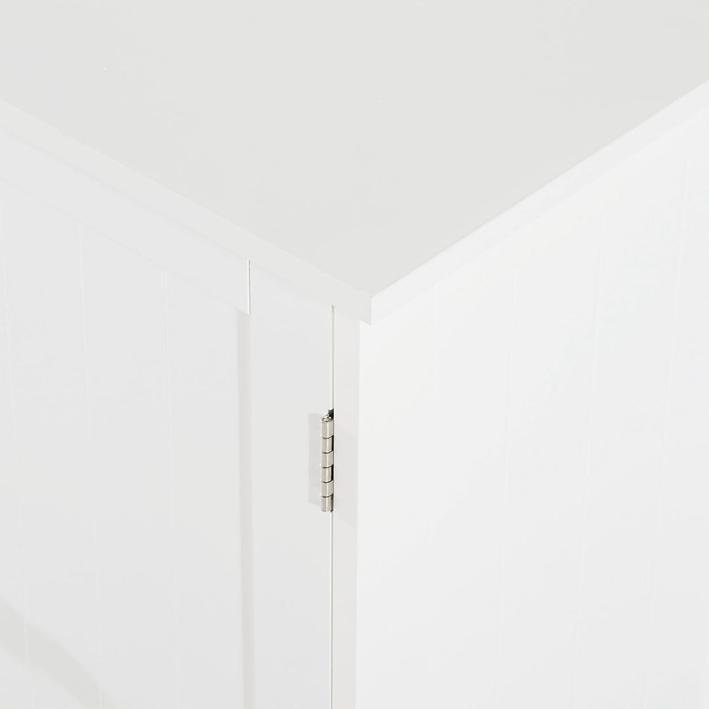 Easycomfort Amardietto Sottolavabo in MDF, Mobiletto Sottolavello white per Bagno Con 2 Ante (60x30x60cm)
