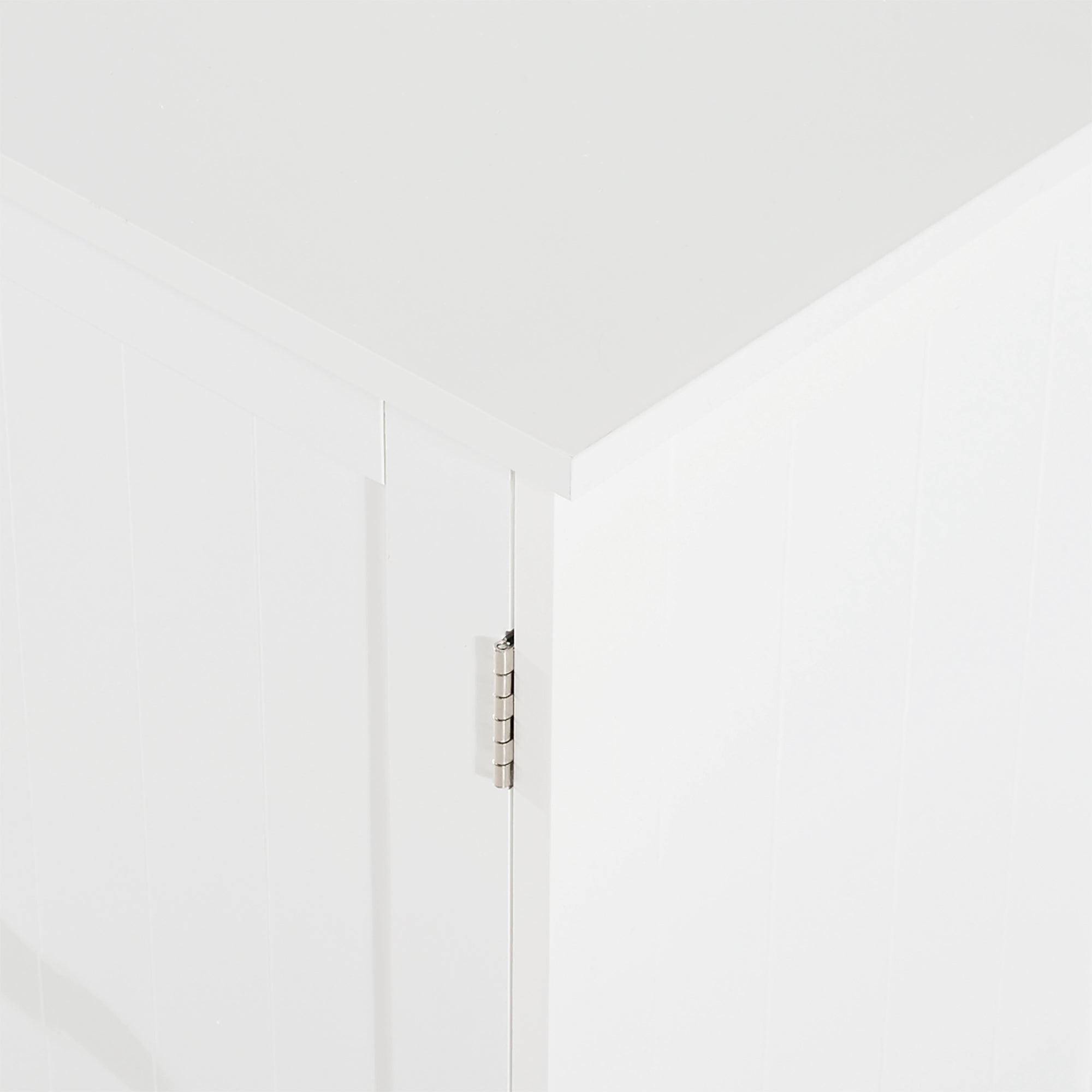 Easycomfort Amardietto Sottolavabo in MDF, Mobiletto Sottolavello white per Bagno Con 2 Ante (60x30x60cm)