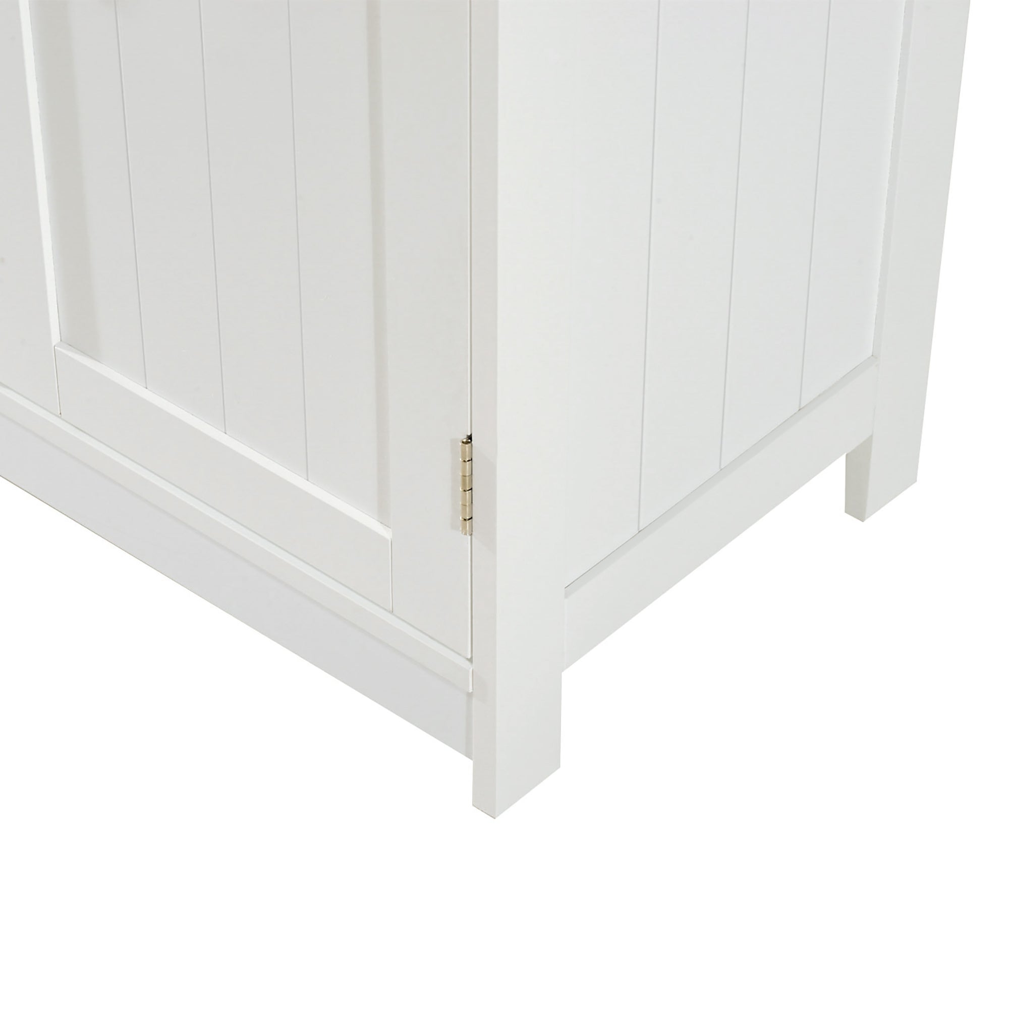 Easycomfort Amardietto Sottolavabo in MDF, Mobiletto Sottolavello white per Bagno Con 2 Ante (60x30x60cm)