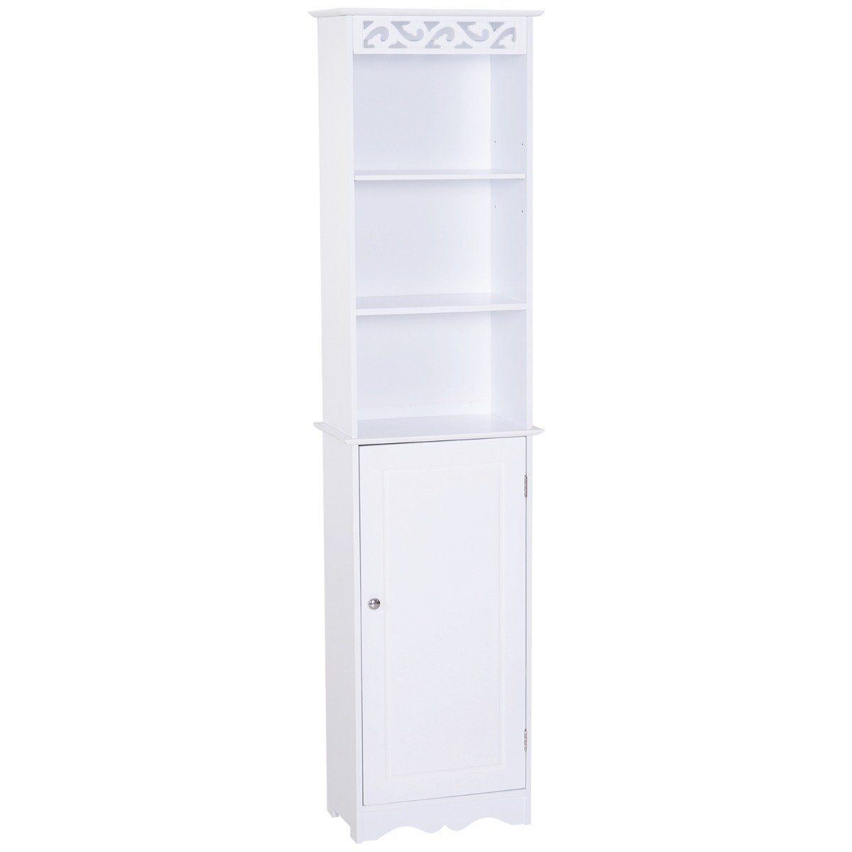 EasyComfort 834-198 badkamerkast toren MDF wit 40x23x160 cm