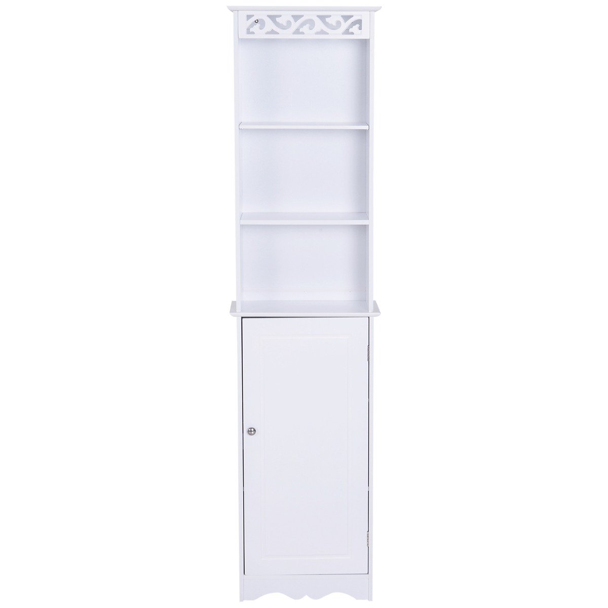EasyComfort 834-198 badkamerkast toren MDF wit 40x23x160 cm