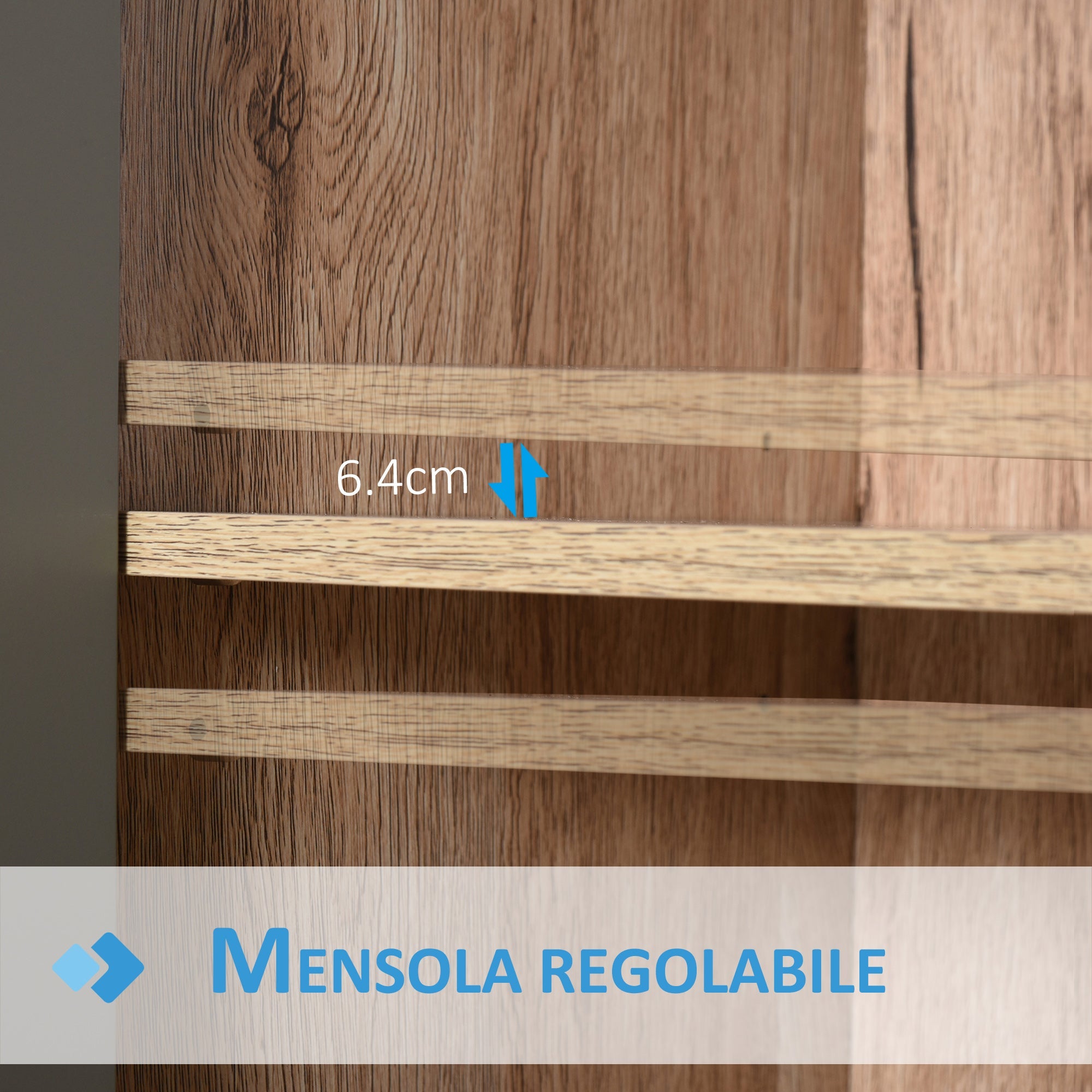 EasyComfort onderkast voor wastafel MDF met 2 deuren 60 x 30 x 60 cm